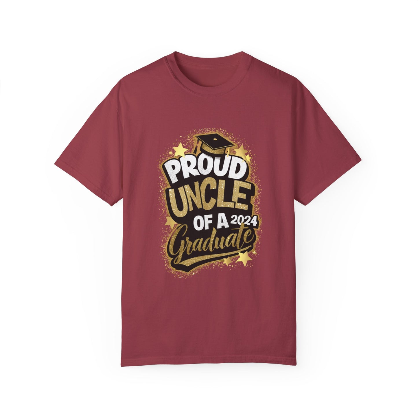 Proud Uncle of a 2024 Graduate Unisex Garment-dyed T-shirt Cotton Funny Humorous Graphic Soft Premium Unisex Men Women Chili T-shirt Birthday Gift-7
