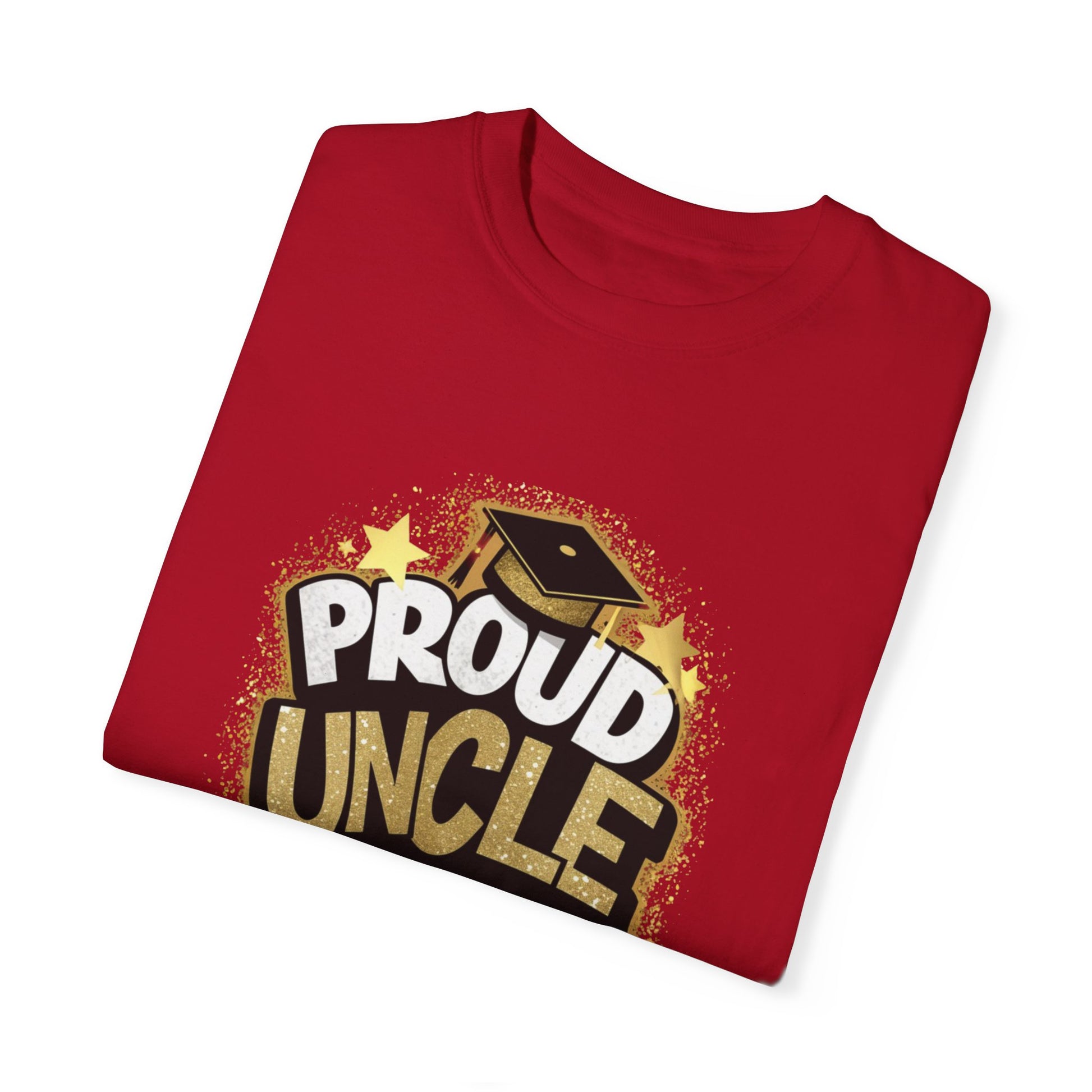 Proud Uncle of a 2024 Graduate Unisex Garment-dyed T-shirt Cotton Funny Humorous Graphic Soft Premium Unisex Men Women Red T-shirt Birthday Gift-20