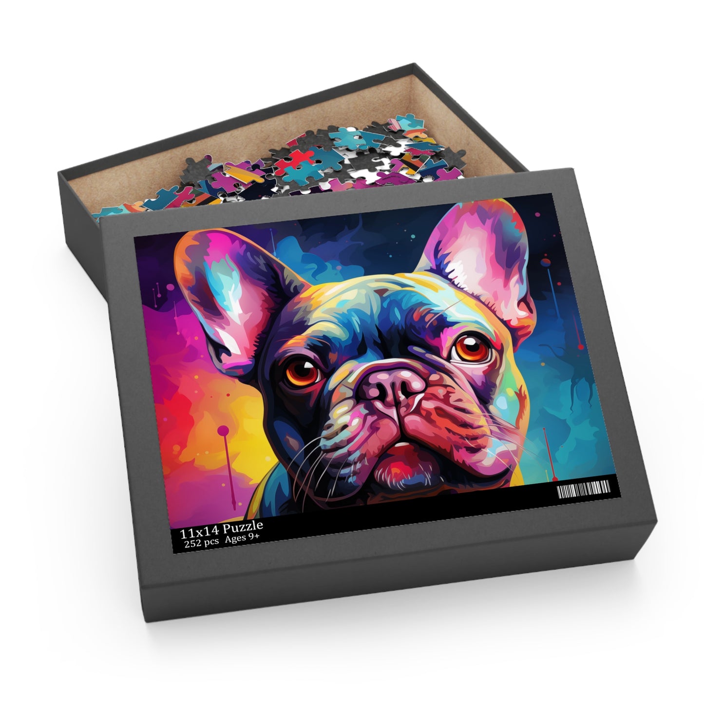 Frenchie Abstract Jigsaw Dog Puzzle Oil Paint for Boys, Girls, Kids Adult Birthday Business Jigsaw Puzzle Gift for Him Funny Humorous Indoor Outdoor Game Gift For Her Online-8