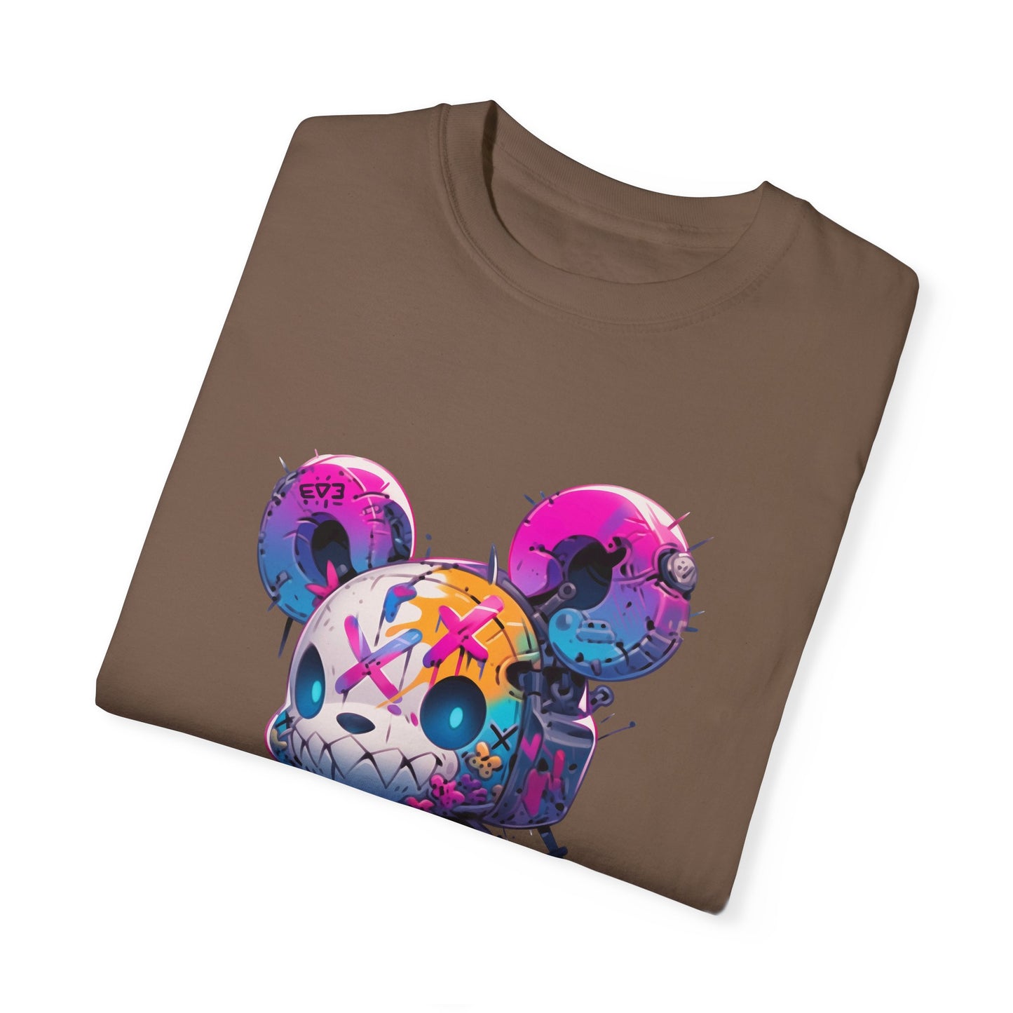 Hip Hop Teddy Bear Graphic Unisex Garment-dyed T-shirt Cotton Funny Humorous Graphic Soft Premium Unisex Men Women Espresso T-shirt Birthday Gift-59