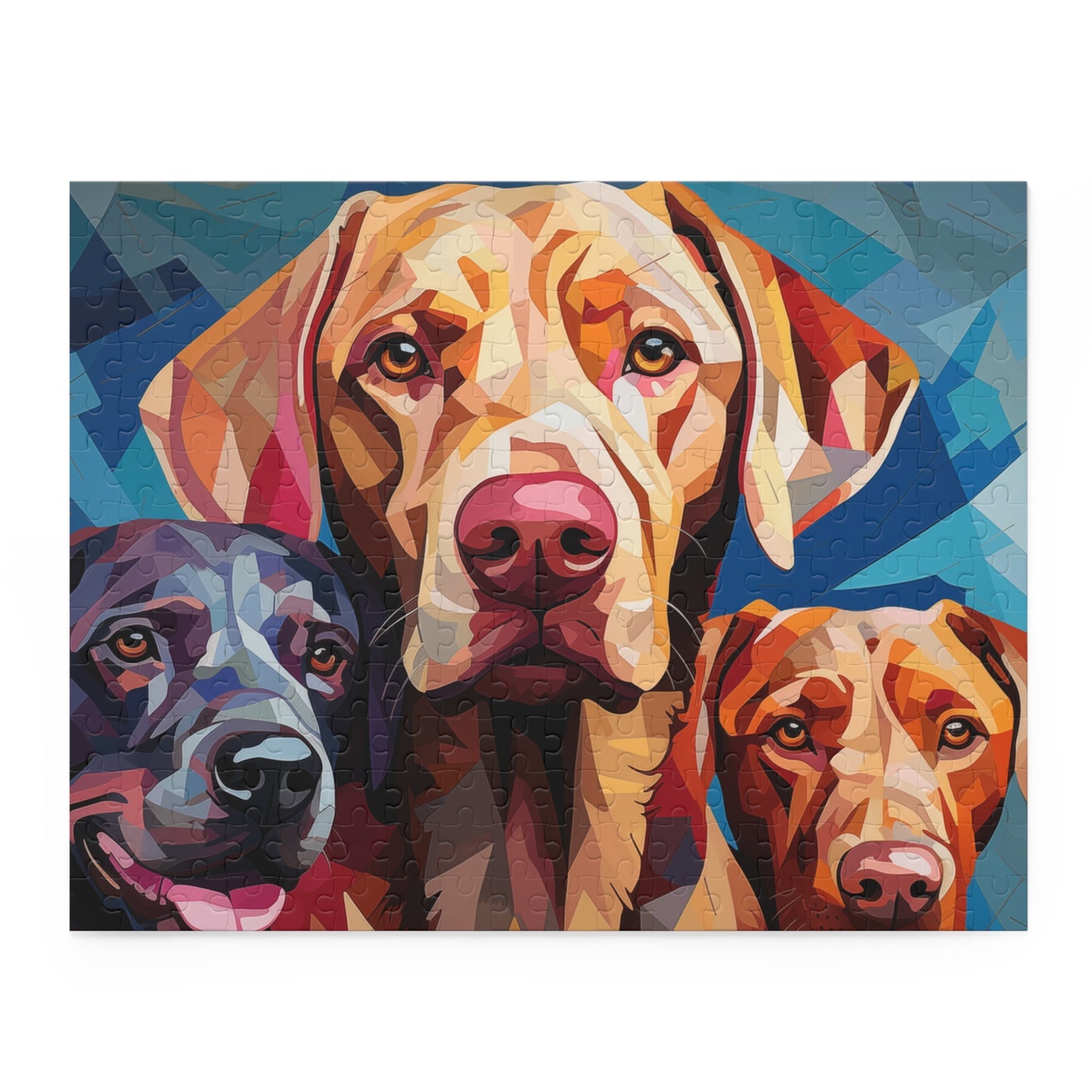 Labrador Dog Abstract Vibrant Jigsaw Puzzle for Boys, Girls, Kids Adult Birthday Business Jigsaw Puzzle Gift for Him Funny Humorous Indoor Outdoor Game Gift For Her Online-3