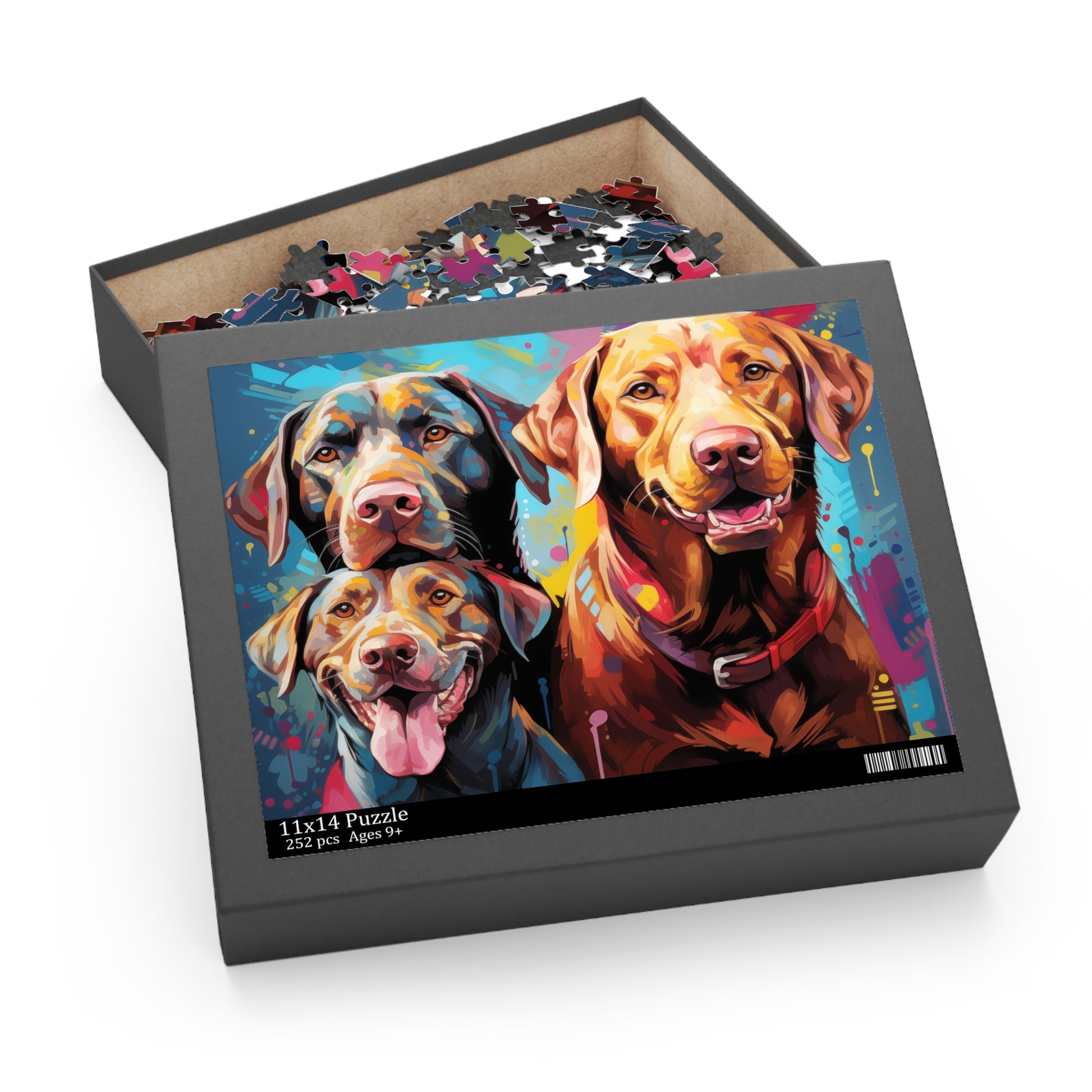 Vibrant Labrador Dog Retriever Jigsaw Puzzle for Boys, Girls, Kids Adult Birthday Business Jigsaw Puzzle Gift for Him Funny Humorous Indoor Outdoor Game Gift For Her Online-8