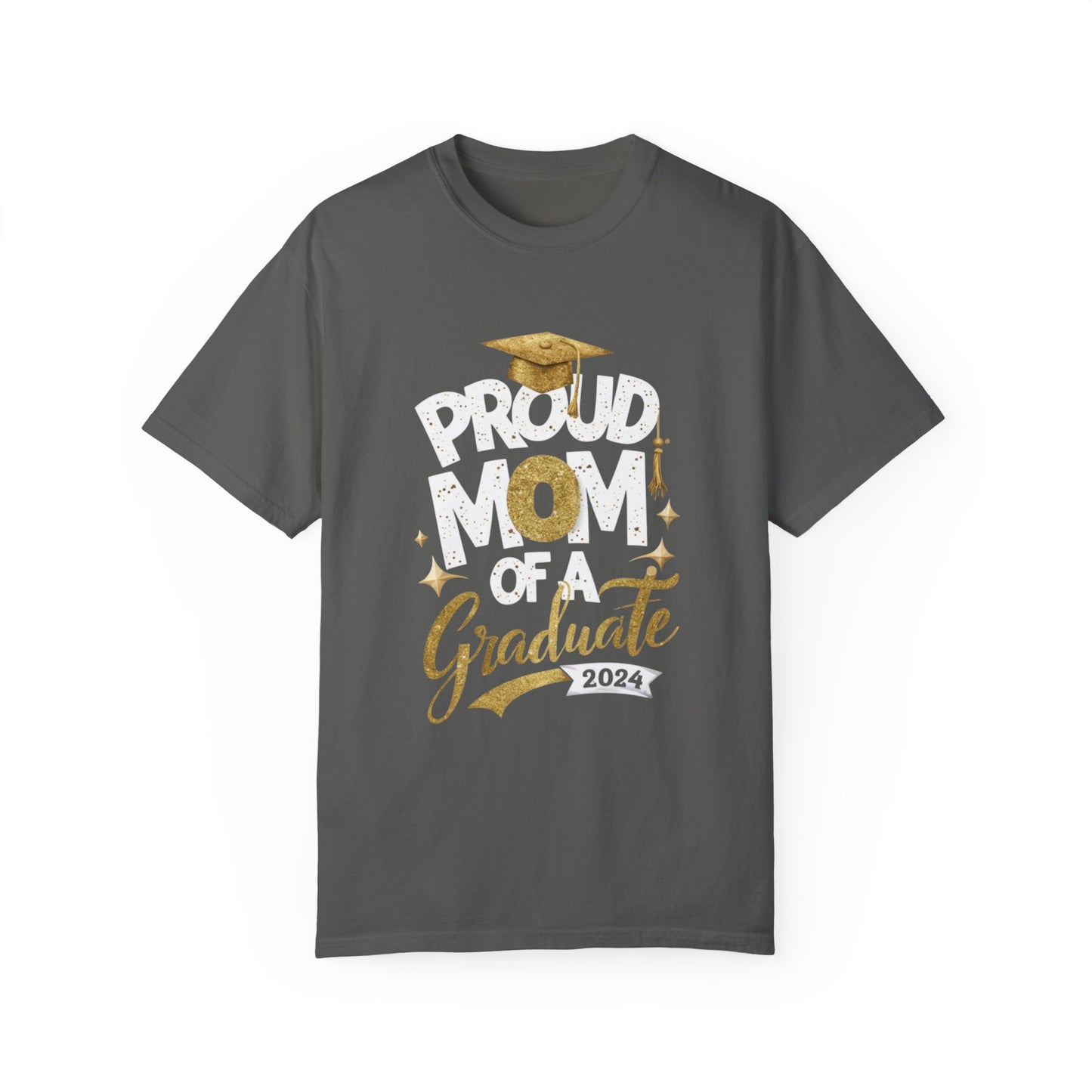 Proud Mom of a 2024 Graduate Unisex Garment-dyed T-shirt Cotton Funny Humorous Graphic Soft Premium Unisex Men Women Pepper T-shirt Birthday Gift-12