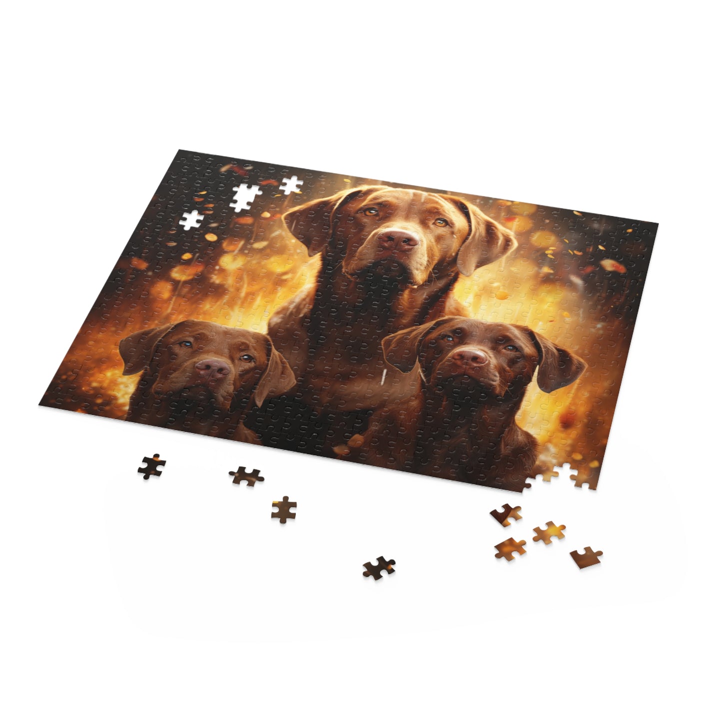 Labrador Vibrant Abstract Watercolor Dog Jigsaw Puzzle for Boys, Girls, Kids Adult Birthday Business Jigsaw Puzzle Gift for Him Funny Humorous Indoor Outdoor Game Gift For Her Online-5