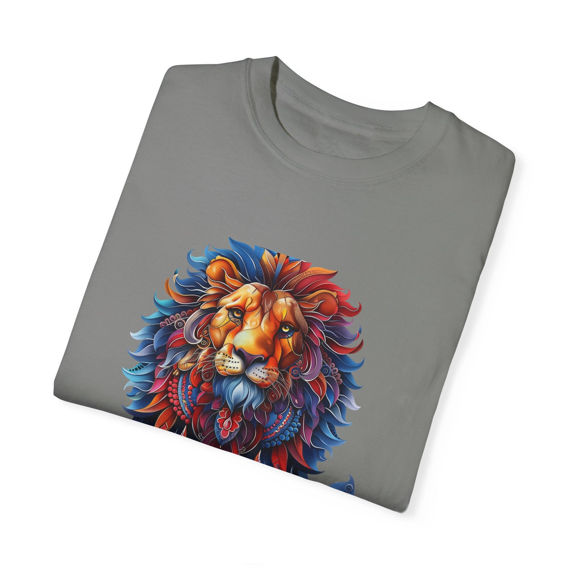 Copy of Lion Head Cool Graphic Design Novelty Unisex Garment-dyed T-shirt Cotton Funny Humorous Graphic Soft Premium Unisex Men Women Granite T-shirt Birthday Gift-26