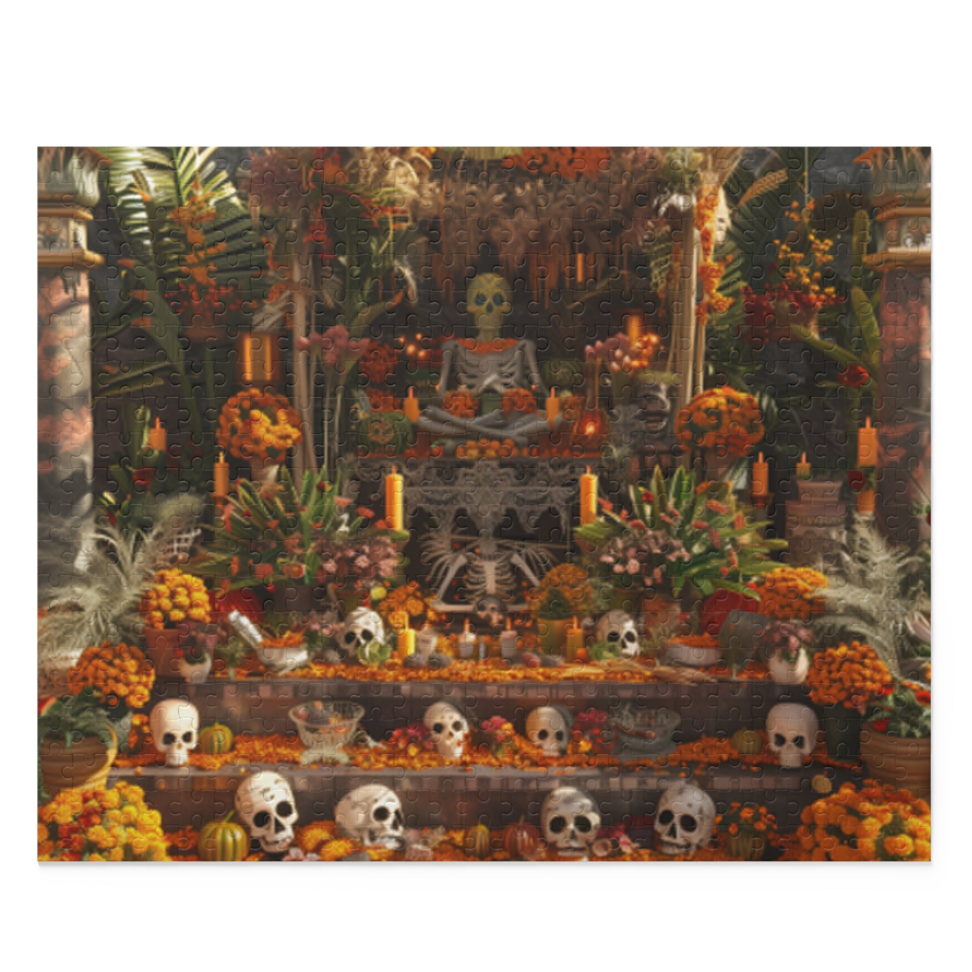 Mexican Art Day of the Dead Día de Muertos Jigsaw Puzzle Adult Birthday Business Jigsaw Puzzle Gift for Him Funny Humorous Indoor Outdoor Game Gift For Her Online-1