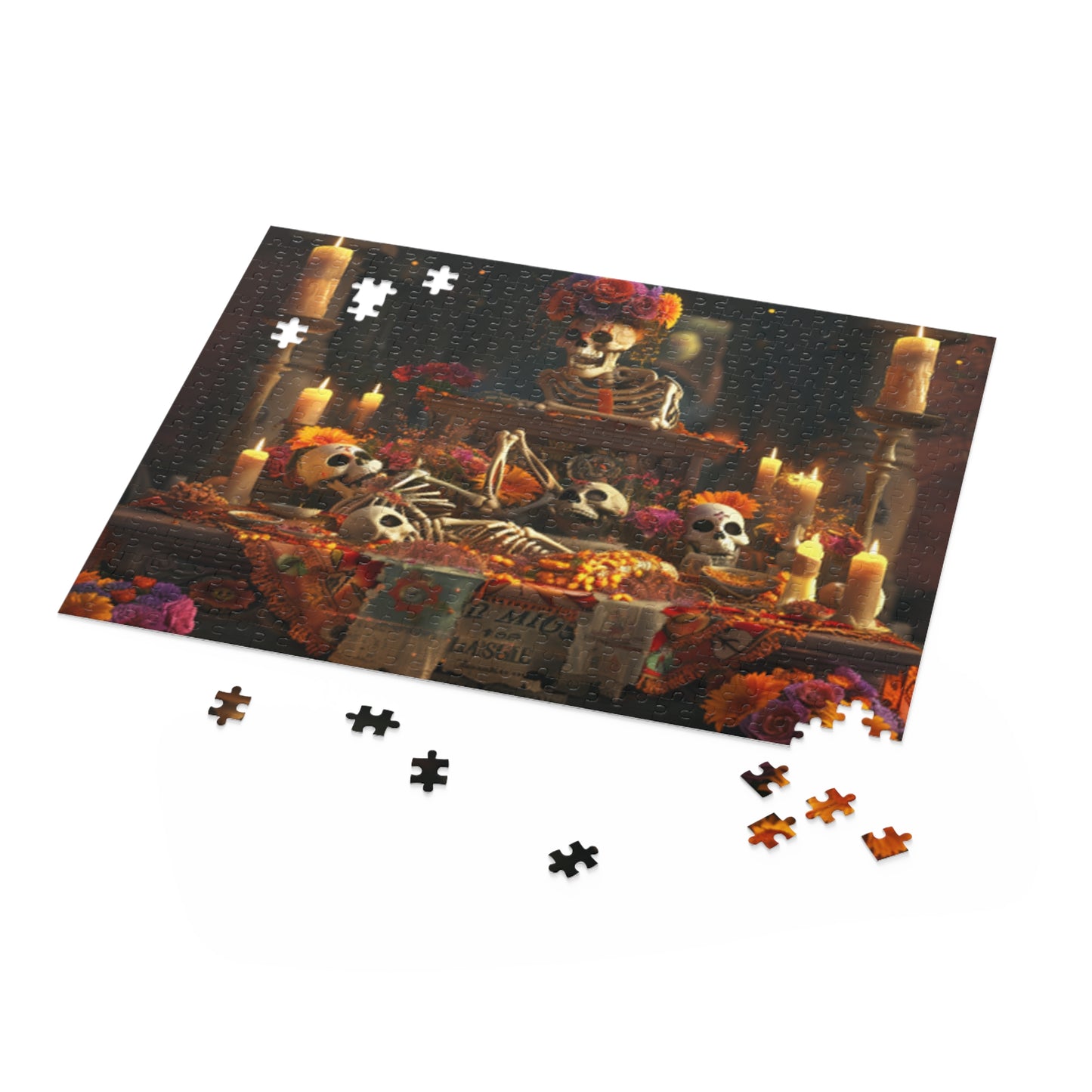 Mexican Art Day of the Dead Día de Muertos Jigsaw Puzzle Adult Birthday Business Jigsaw Puzzle Gift for Him Funny Humorous Indoor Outdoor Game Gift For Her Online-5