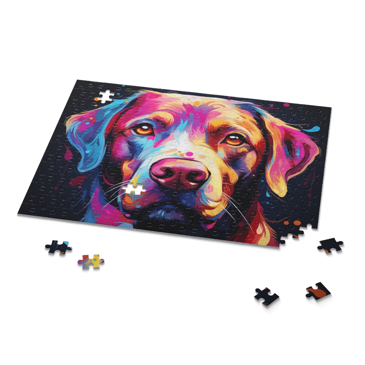 Vibrant Abstract Labrador Dog Jigsaw Puzzle for Girls, Boys, Kids Adult Birthday Business Jigsaw Puzzle Gift for Him Funny Humorous Indoor Outdoor Game Gift For Her Online-9