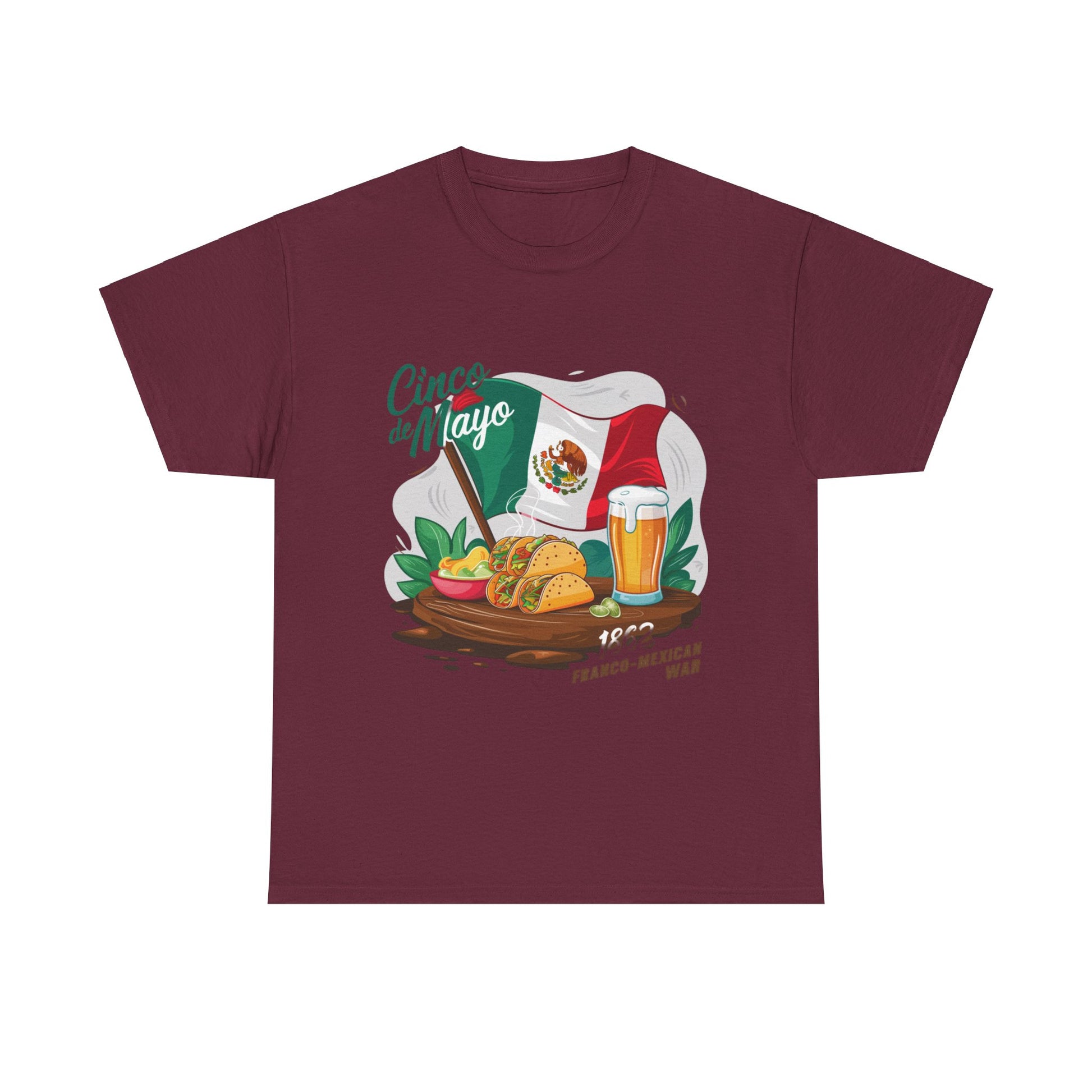 Cinco De Mayo Mexican Independence Day Graphic Unisex Heavy Cotton Tee Cotton Funny Humorous Graphic Soft Premium Unisex Men Women Maroon T-shirt Birthday Gift-5