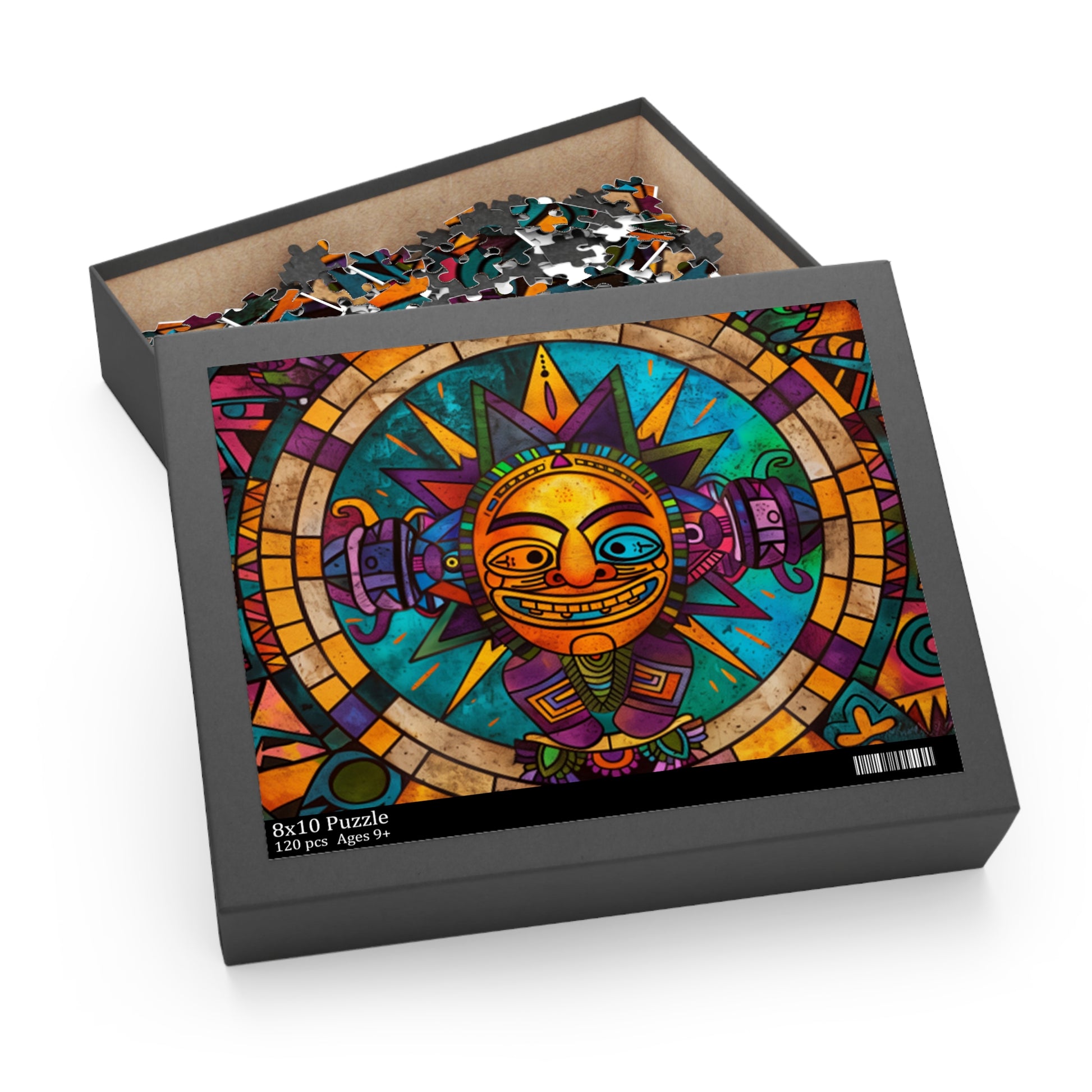 Mexican Art Men Retro Jigsaw Puzzle Adult Birthday Business Jigsaw Puzzle Gift for Him Funny Humorous Indoor Outdoor Game Gift For Her Online-6