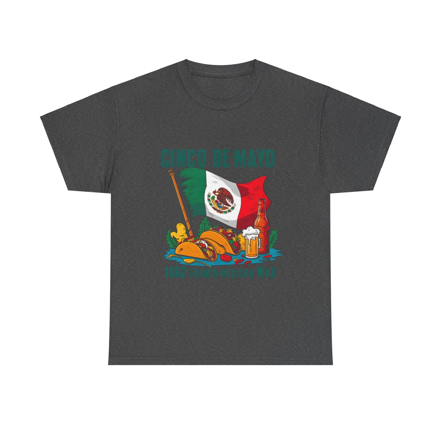 Cinco De Mayo Mexican Independence Day Graphic Unisex Heavy Cotton Tee Cotton Funny Humorous Graphic Soft Premium Unisex Men Women Dark Heather T-shirt Birthday Gift-4