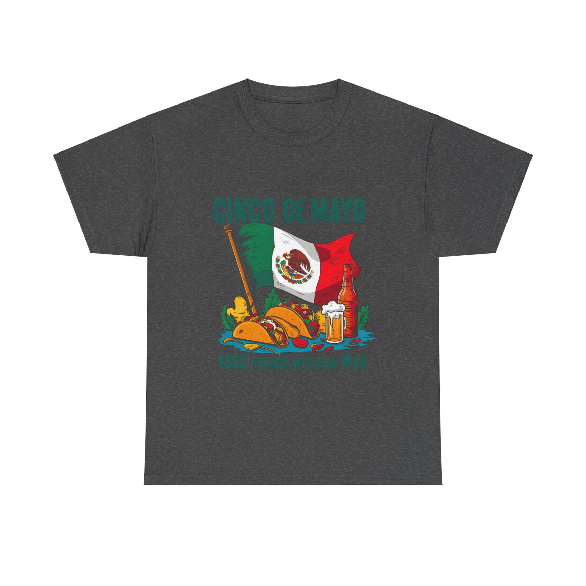 Cinco De Mayo Mexican Independence Day Graphic Unisex Heavy Cotton Tee Cotton Funny Humorous Graphic Soft Premium Unisex Men Women Dark Heather T-shirt Birthday Gift-4