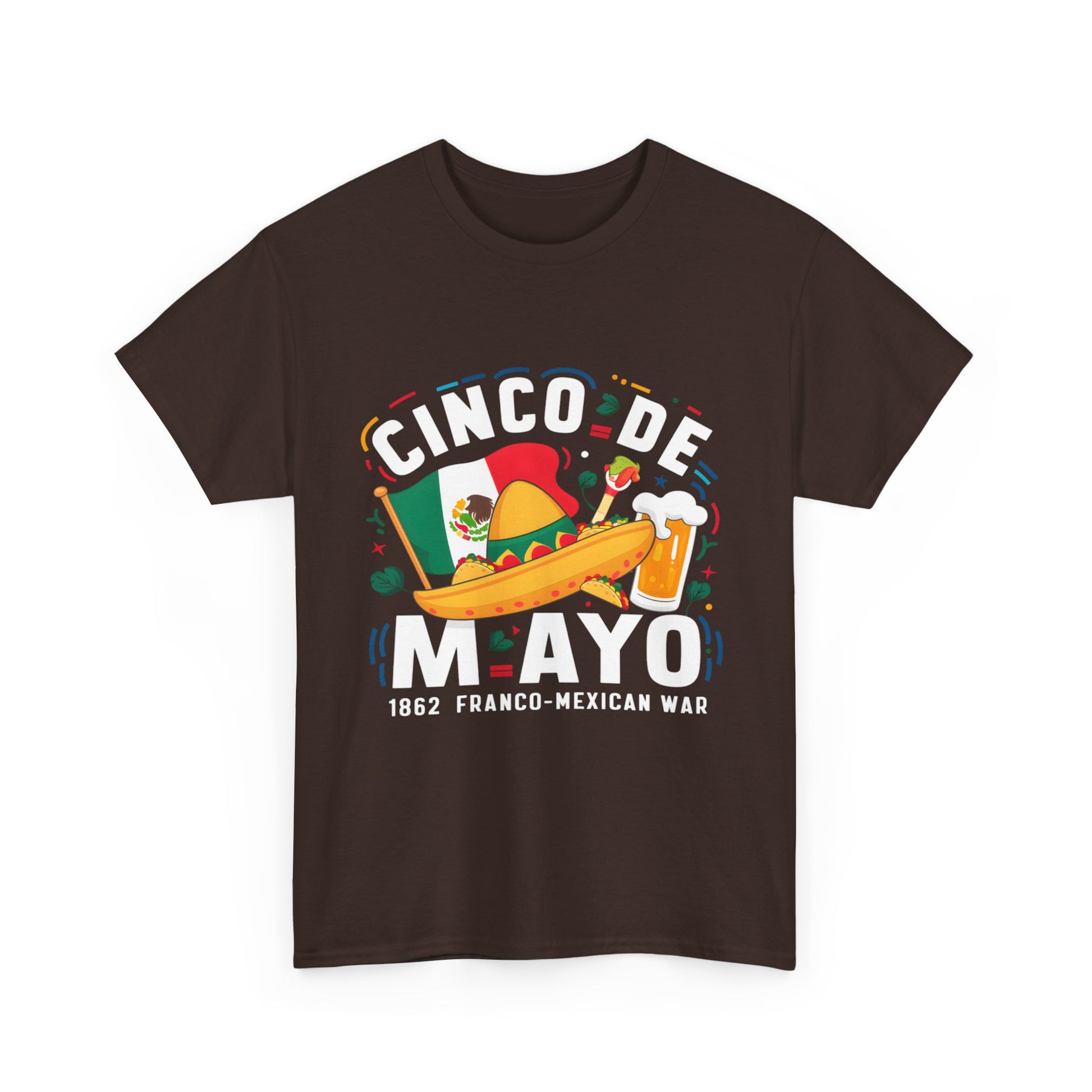 Cinco De Mayo Mexican Independence Day Graphic Unisex Heavy Cotton Tee Cotton Funny Humorous Graphic Soft Premium Unisex Men Women Dark Chocolate T-shirt Birthday Gift-21