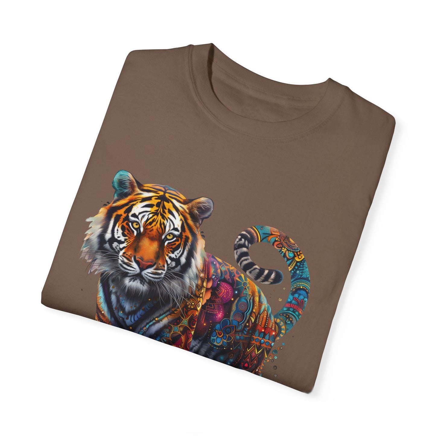 Lion Head Cool Graphic Design Novelty Unisex Garment-dyed T-shirt Cotton Funny Humorous Graphic Soft Premium Unisex Men Women Espresso T-shirt Birthday Gift-59