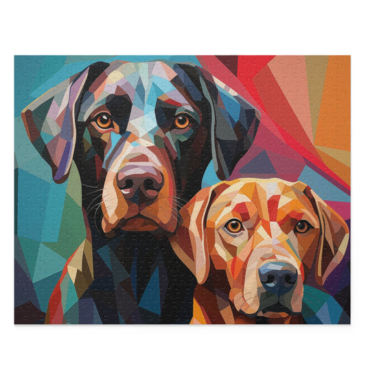 Labrador Abstract Dog Vibrant Jigsaw Puzzle Adult Birthday Business Jigsaw Puzzle Gift for Him Funny Humorous Indoor Outdoor Game Gift For Her Online-1