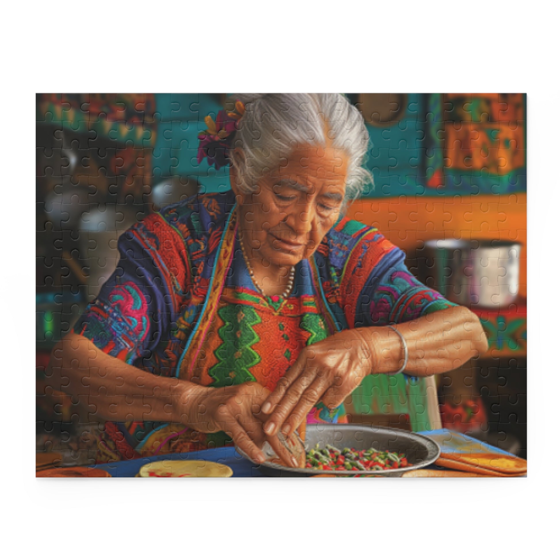 Mexican Art Vintage Kitchen Jigsaw Puzzle Adult Birthday Business Jigsaw Puzzle Gift for Him Funny Humorous Indoor Outdoor Game Gift For Her Online-3