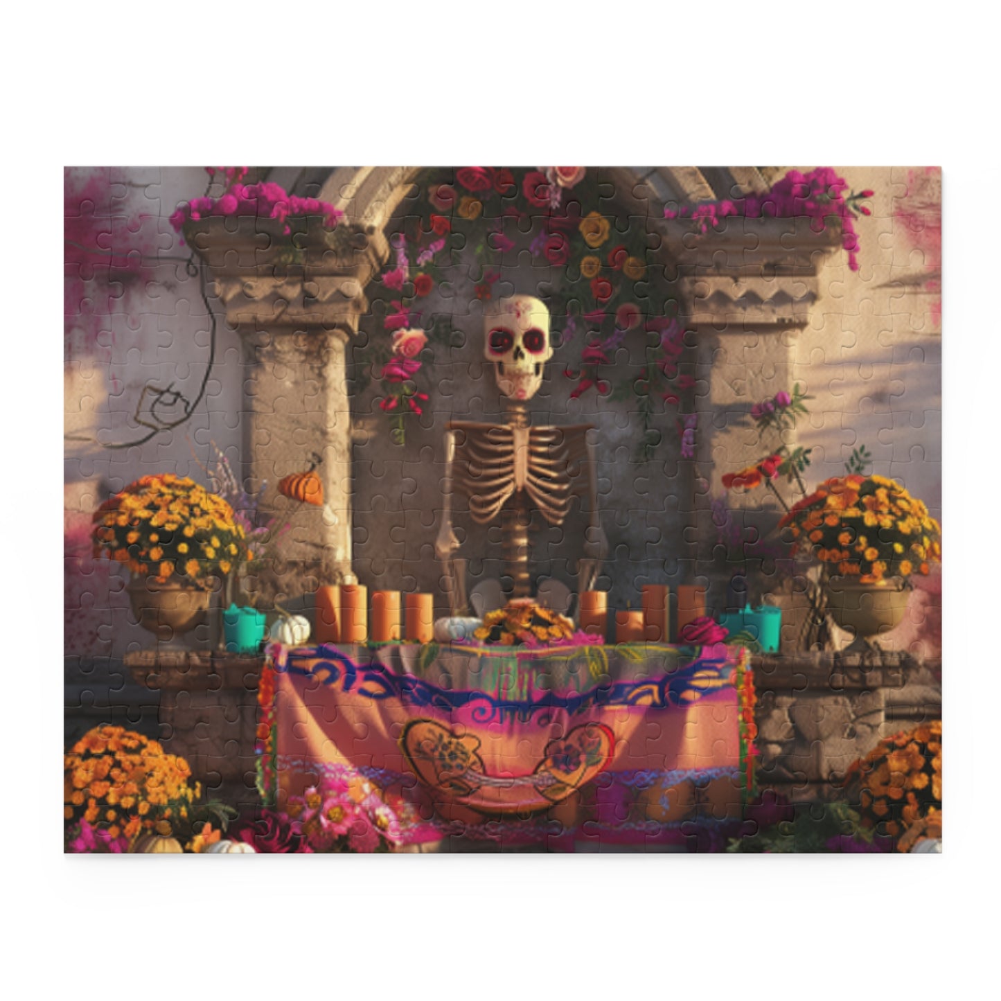 Mexican Art Day of the Dead Día de Muertos Jigsaw Puzzle Adult Birthday Business Jigsaw Puzzle Gift for Him Funny Humorous Indoor Outdoor Game Gift For Her Online-3