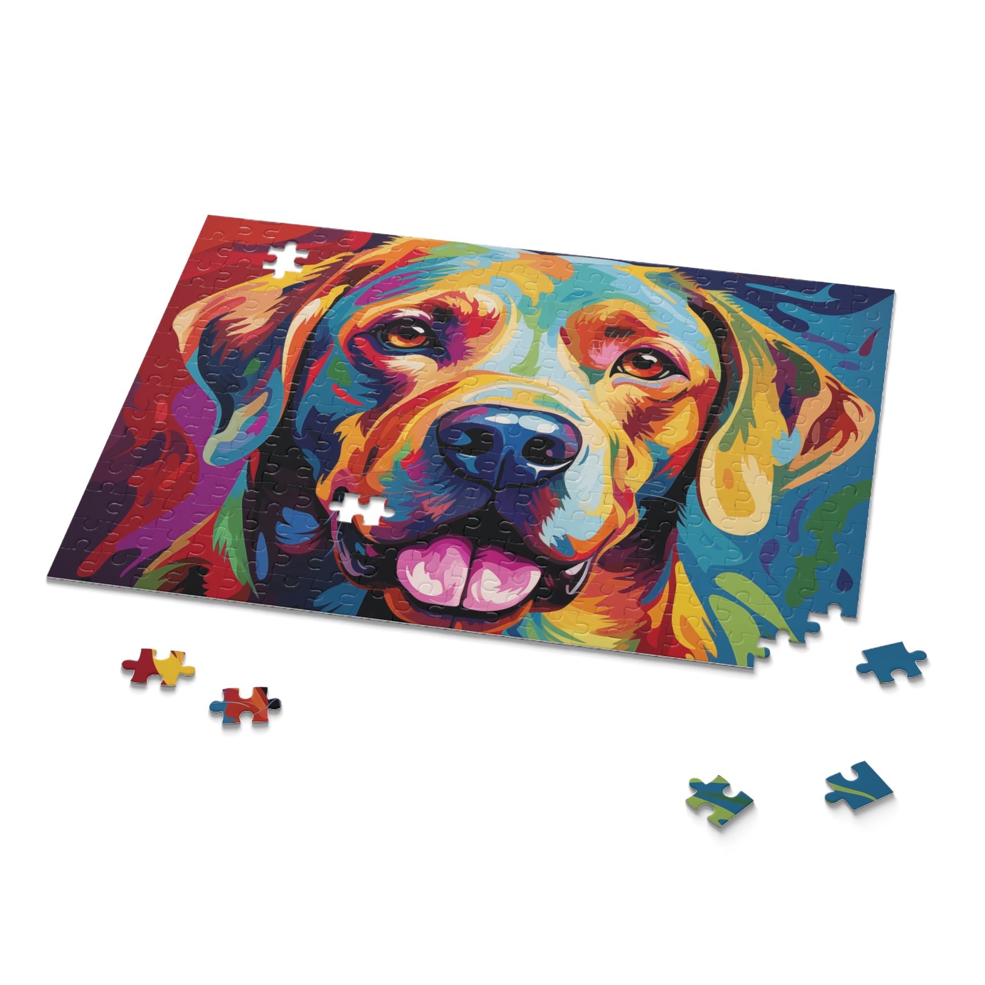 Labrador Dog Abstract Retriever Jigsaw Puzzle Oil Paint for Boys, Girls, Kids Adult Birthday Business Jigsaw Puzzle Gift for Him Funny Humorous Indoor Outdoor Game Gift For Her Online-9