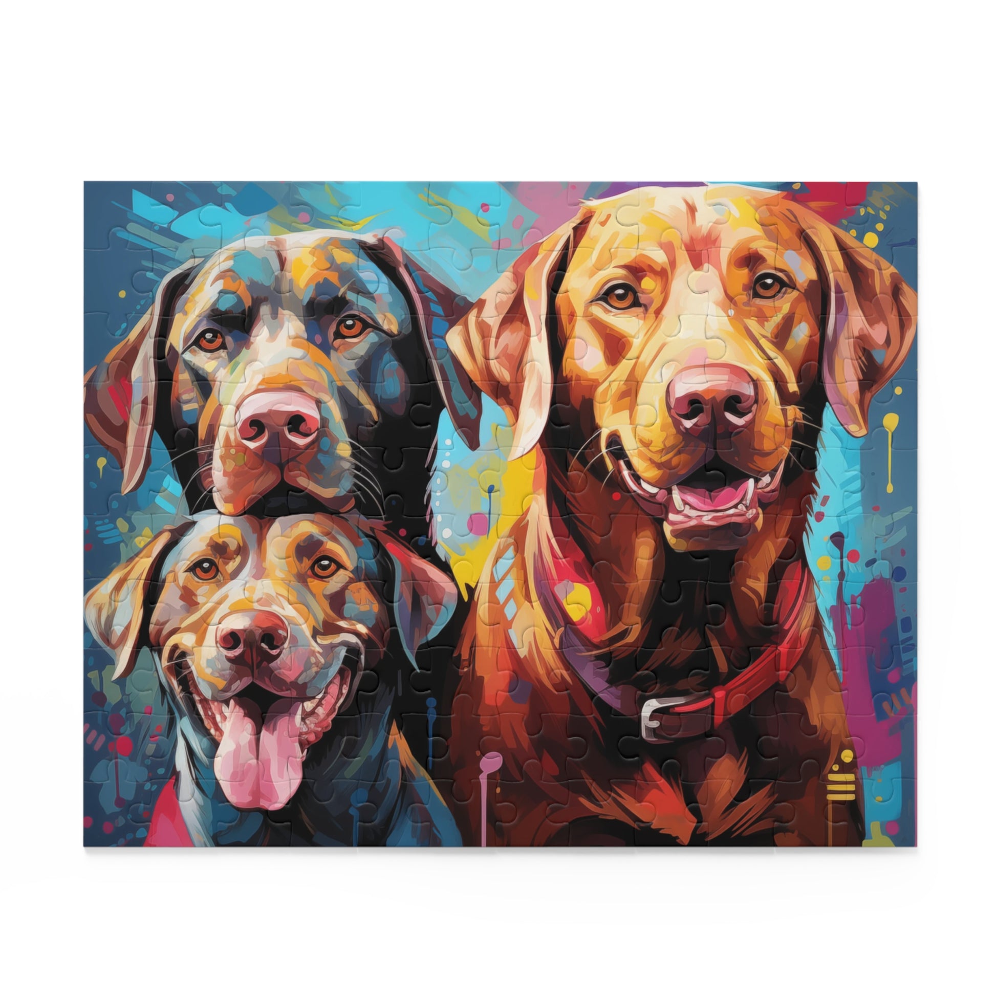 Vibrant Labrador Dog Retriever Jigsaw Puzzle for Boys, Girls, Kids Adult Birthday Business Jigsaw Puzzle Gift for Him Funny Humorous Indoor Outdoor Game Gift For Her Online-2