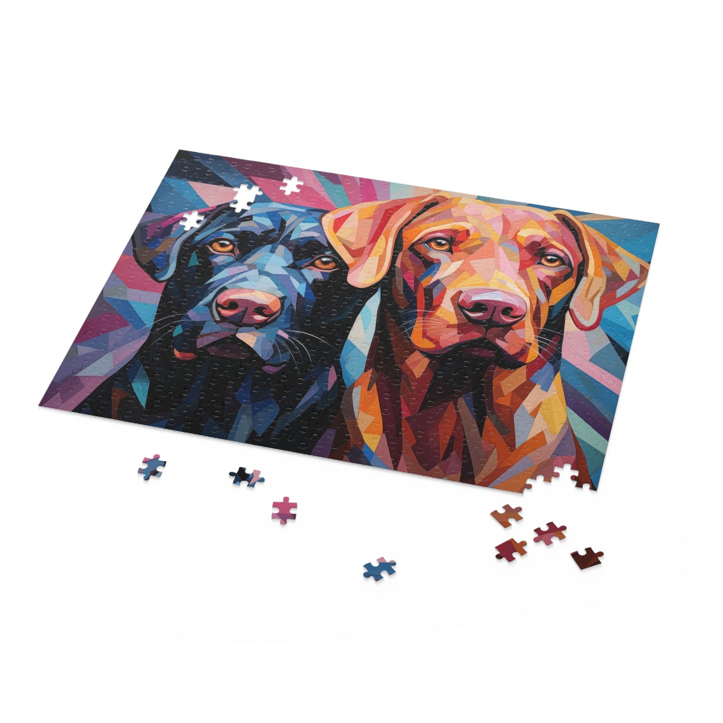 Labrador Abstract Dog Jigsaw Puzzle Oil Paint for Boys, Girls, Kids Adult Birthday Business Jigsaw Puzzle Gift for Him Funny Humorous Indoor Outdoor Game Gift For Her Online-5