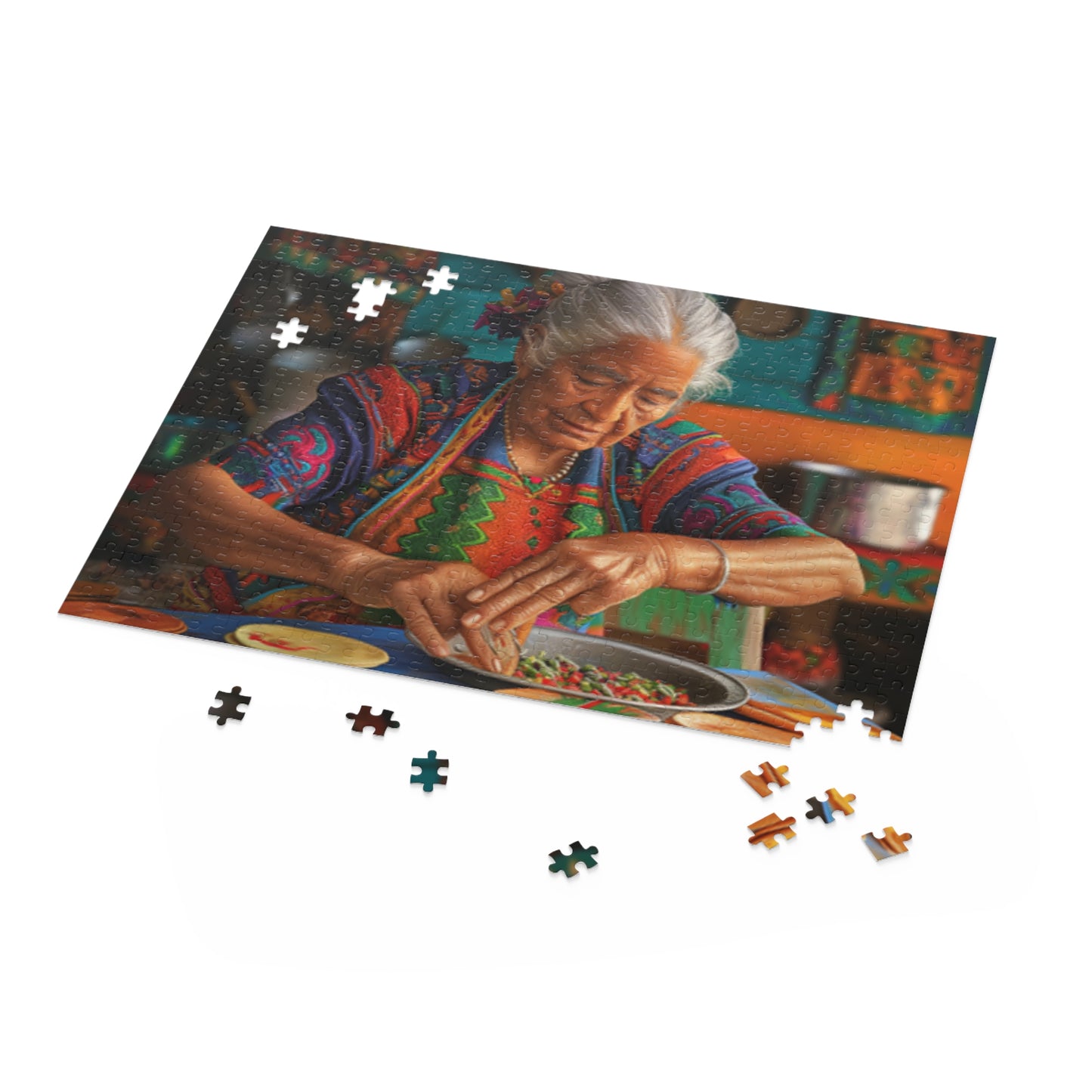 Mexican Art Vintage Kitchen Jigsaw Puzzle Adult Birthday Business Jigsaw Puzzle Gift for Him Funny Humorous Indoor Outdoor Game Gift For Her Online-5