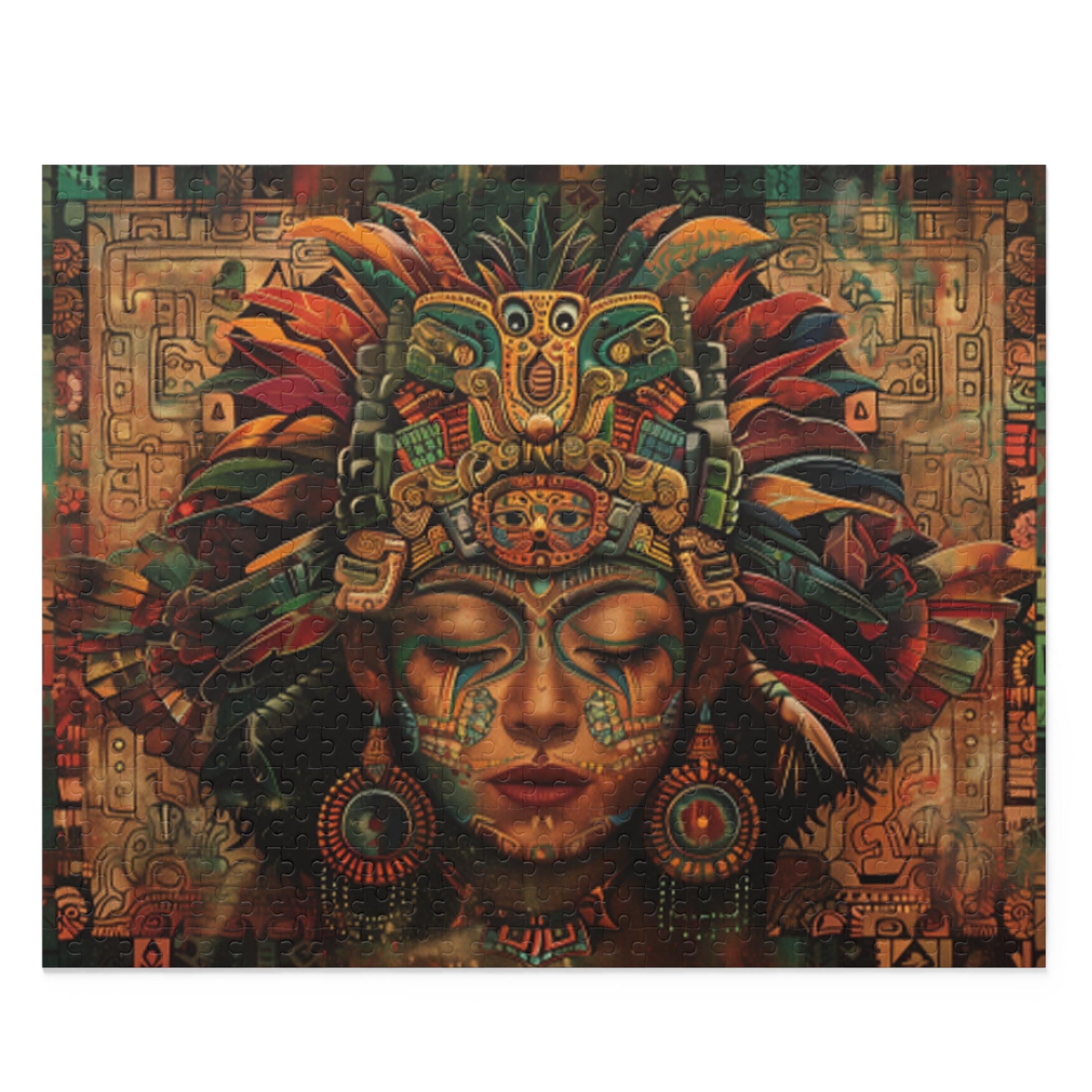 Mexican Art Women Retro Jigsaw Puzzle Adult Birthday Business Jigsaw Puzzle Gift for Him Funny Humorous Indoor Outdoor Game Gift For Her Online-1