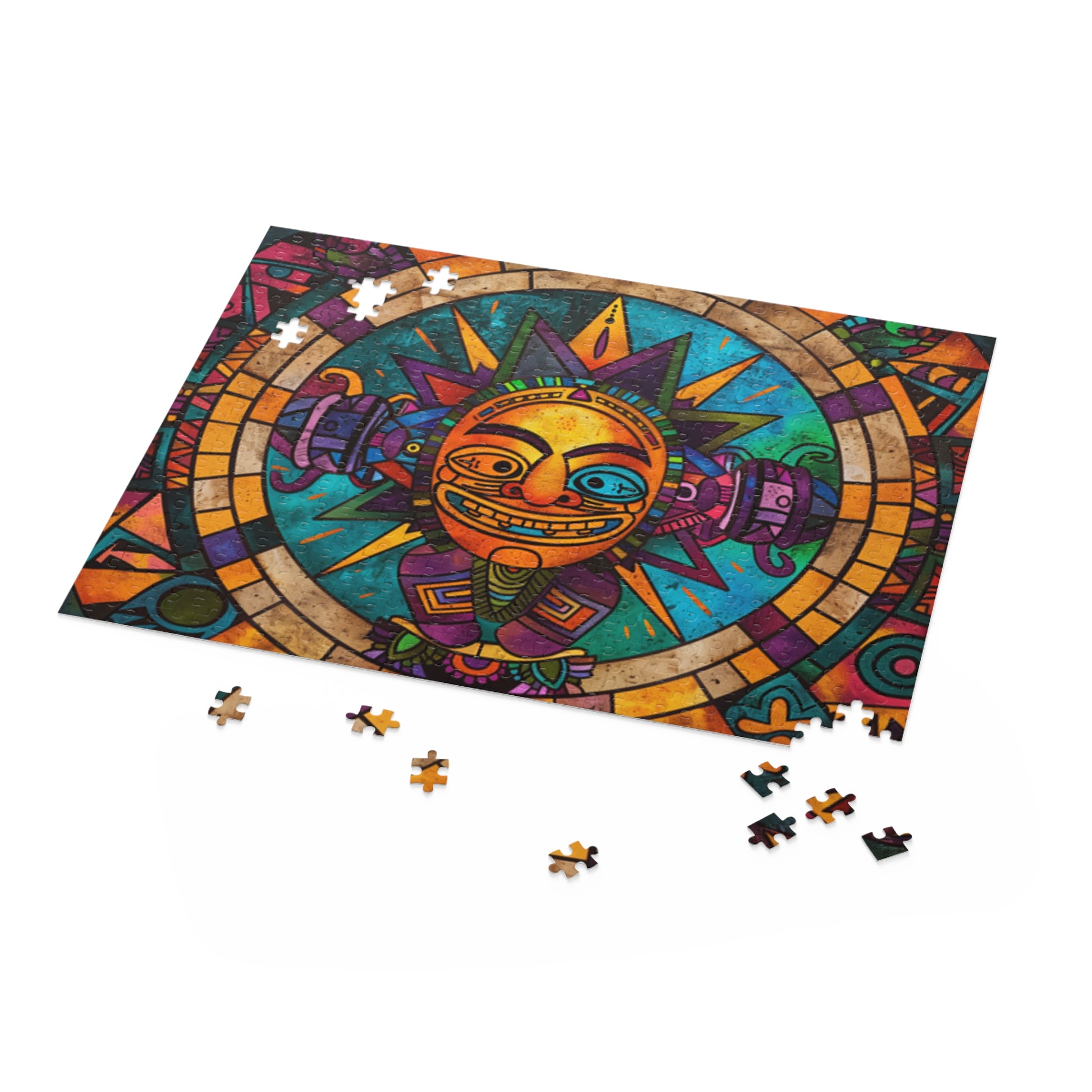 Mexican Art Men Retro Jigsaw Puzzle Adult Birthday Business Jigsaw Puzzle Gift for Him Funny Humorous Indoor Outdoor Game Gift For Her Online-5