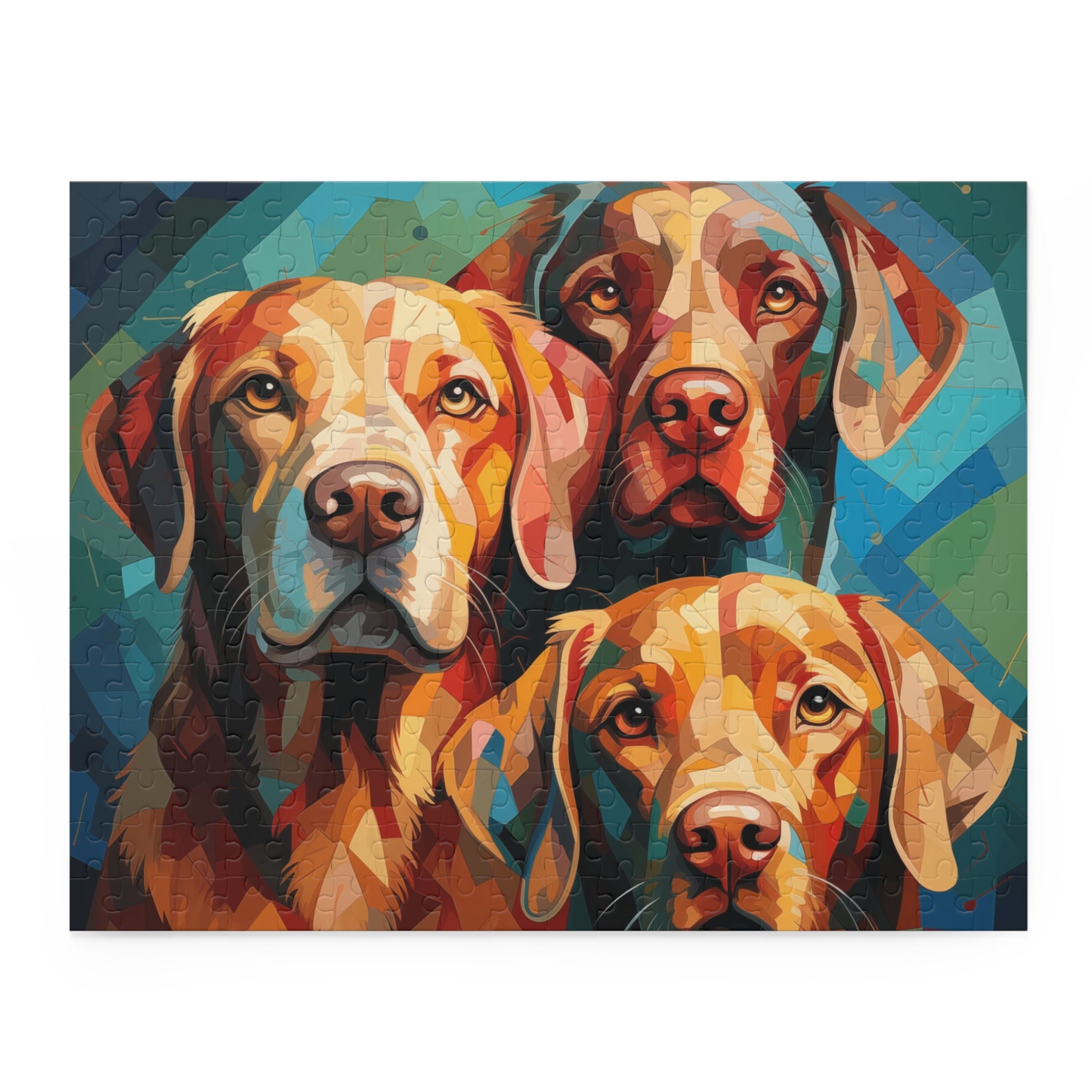 Abstract Watercolor Vibrant Labrador Dog Retriever Jigsaw Puzzle for Boys, Girls Adult Birthday Business Jigsaw Puzzle Gift for Him Funny Humorous Indoor Outdoor Game Gift For Her Online-3