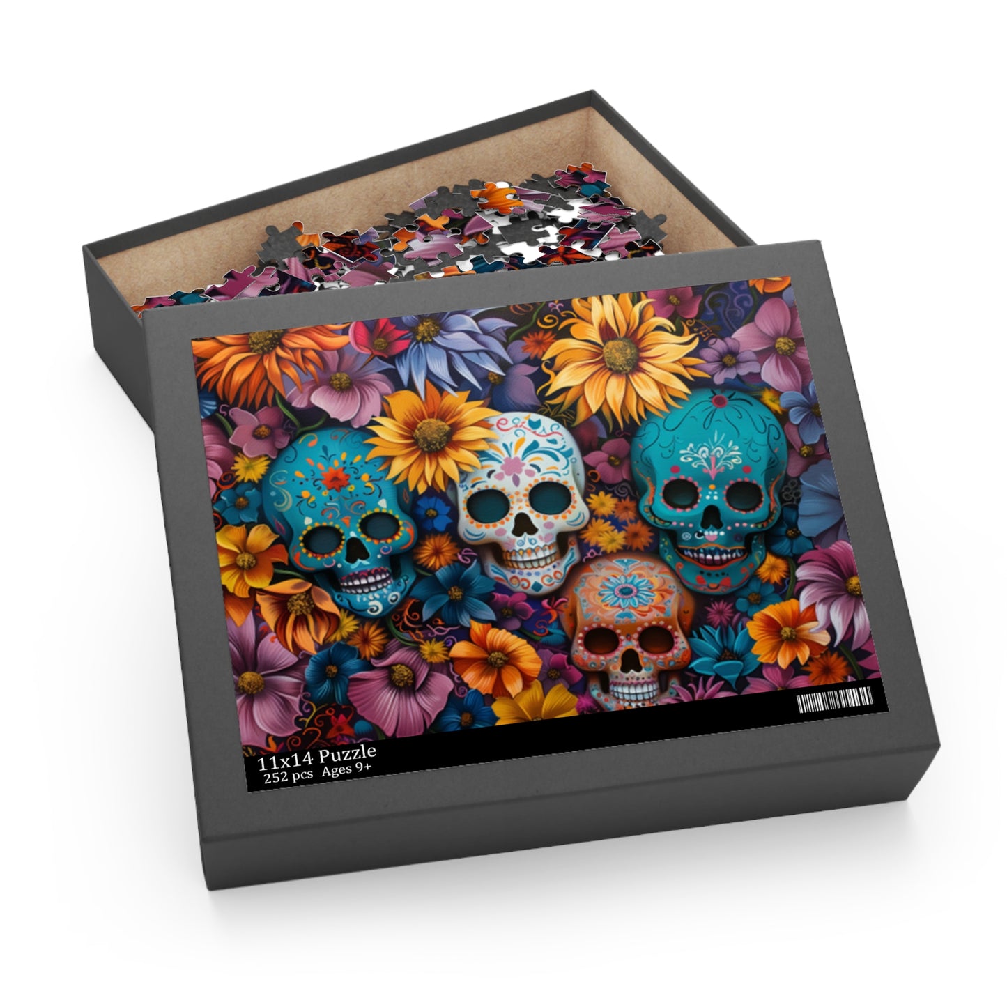 Mexican Art Day of the Dead Día de Muertos Jigsaw Puzzle Adult Birthday Business Jigsaw Puzzle Gift for Him Funny Humorous Indoor Outdoor Game Gift For Her Online-8