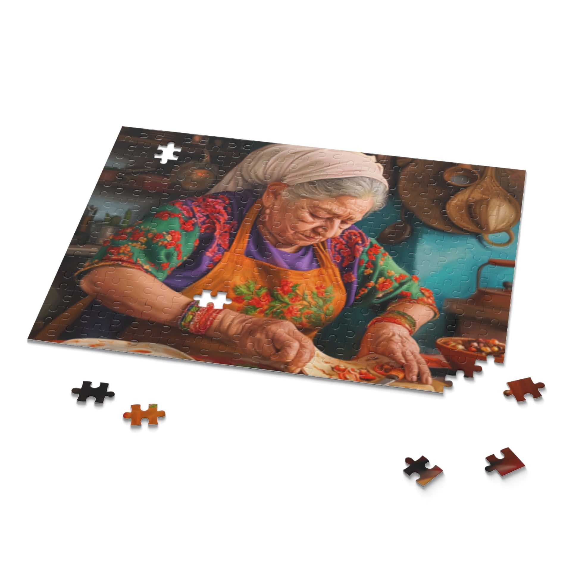 Mexican Art Vintage Old Women Jigsaw Puzzle Adult Birthday Business Jigsaw Puzzle Gift for Him Funny Humorous Indoor Outdoor Game Gift For Her Online-9