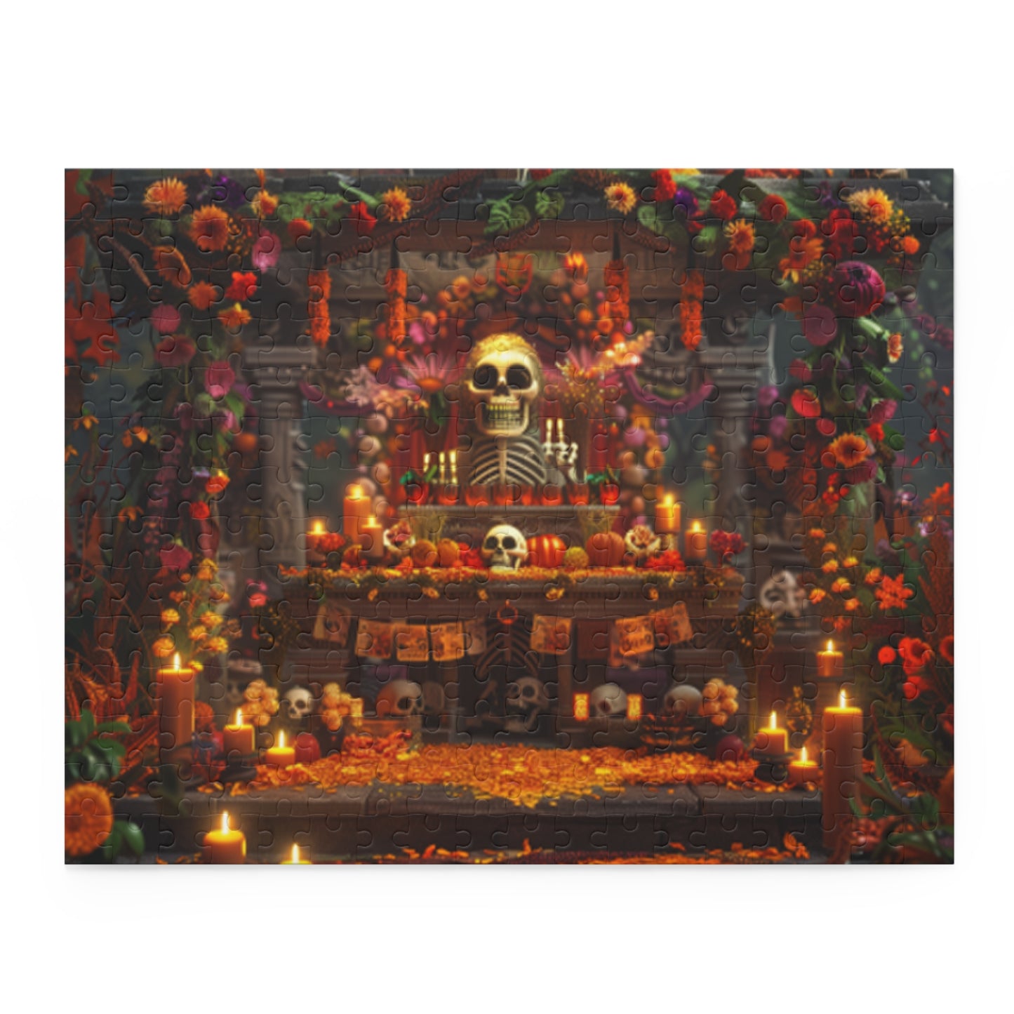 Mexican Art Day of the Dead Día de Muertos Jigsaw Puzzle Adult Birthday Business Jigsaw Puzzle Gift for Him Funny Humorous Indoor Outdoor Game Gift For Her Online-3