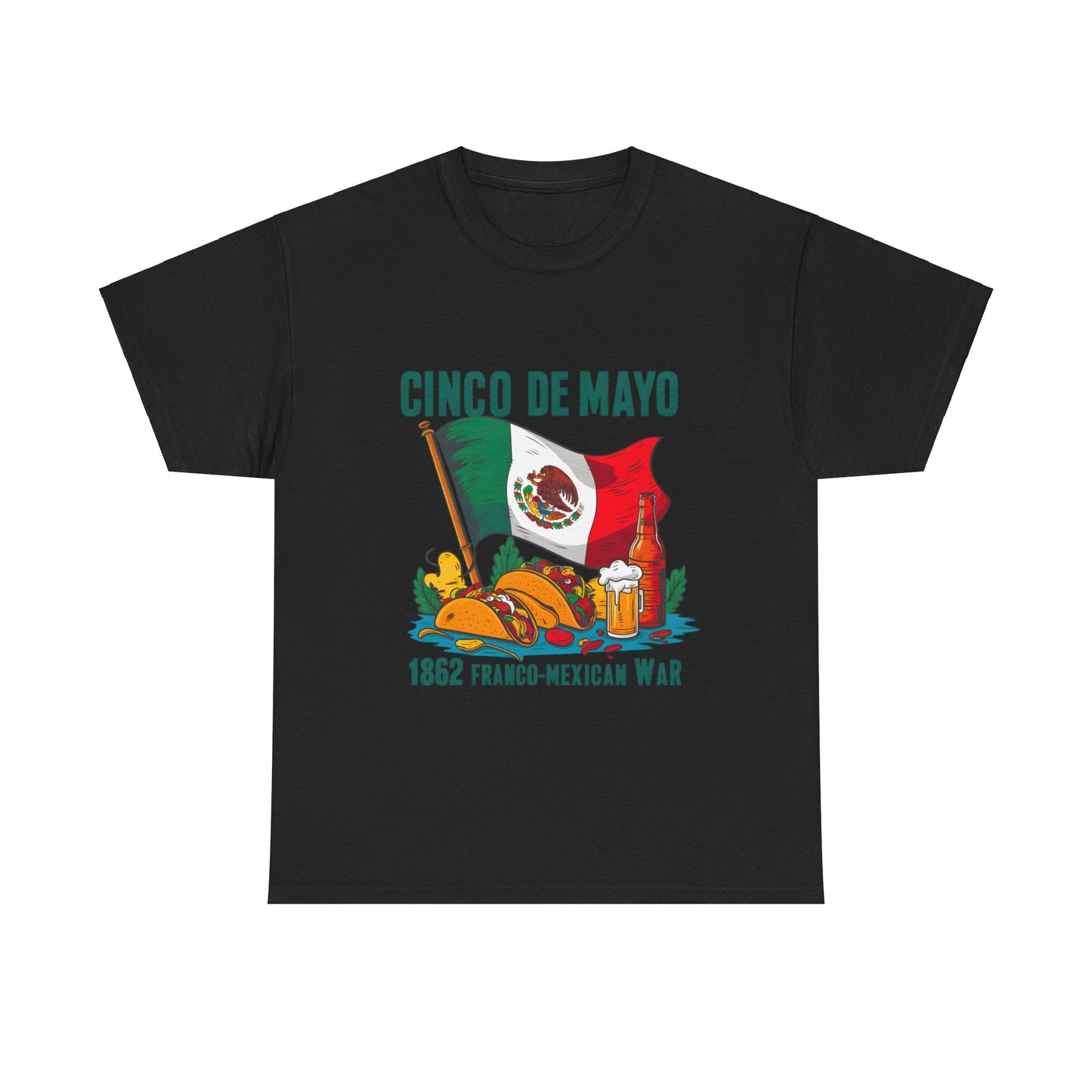 Cinco De Mayo Mexican Independence Day Graphic Unisex Heavy Cotton Tee Cotton Funny Humorous Graphic Soft Premium Unisex Men Women Black T-shirt Birthday Gift-1