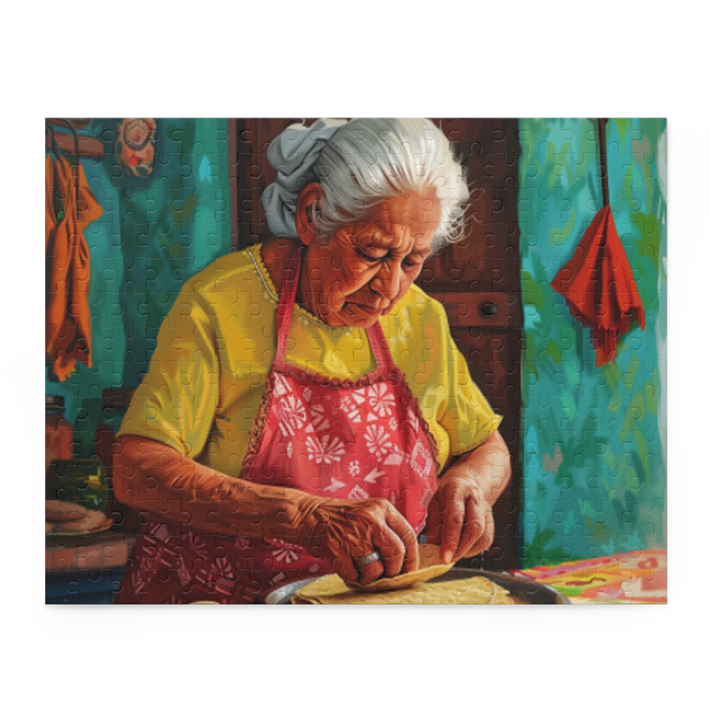 Mexican Art Retro Women Jigsaw Puzzle Adult Birthday Business Jigsaw Puzzle Gift for Him Funny Humorous Indoor Outdoor Game Gift For Her Online-3