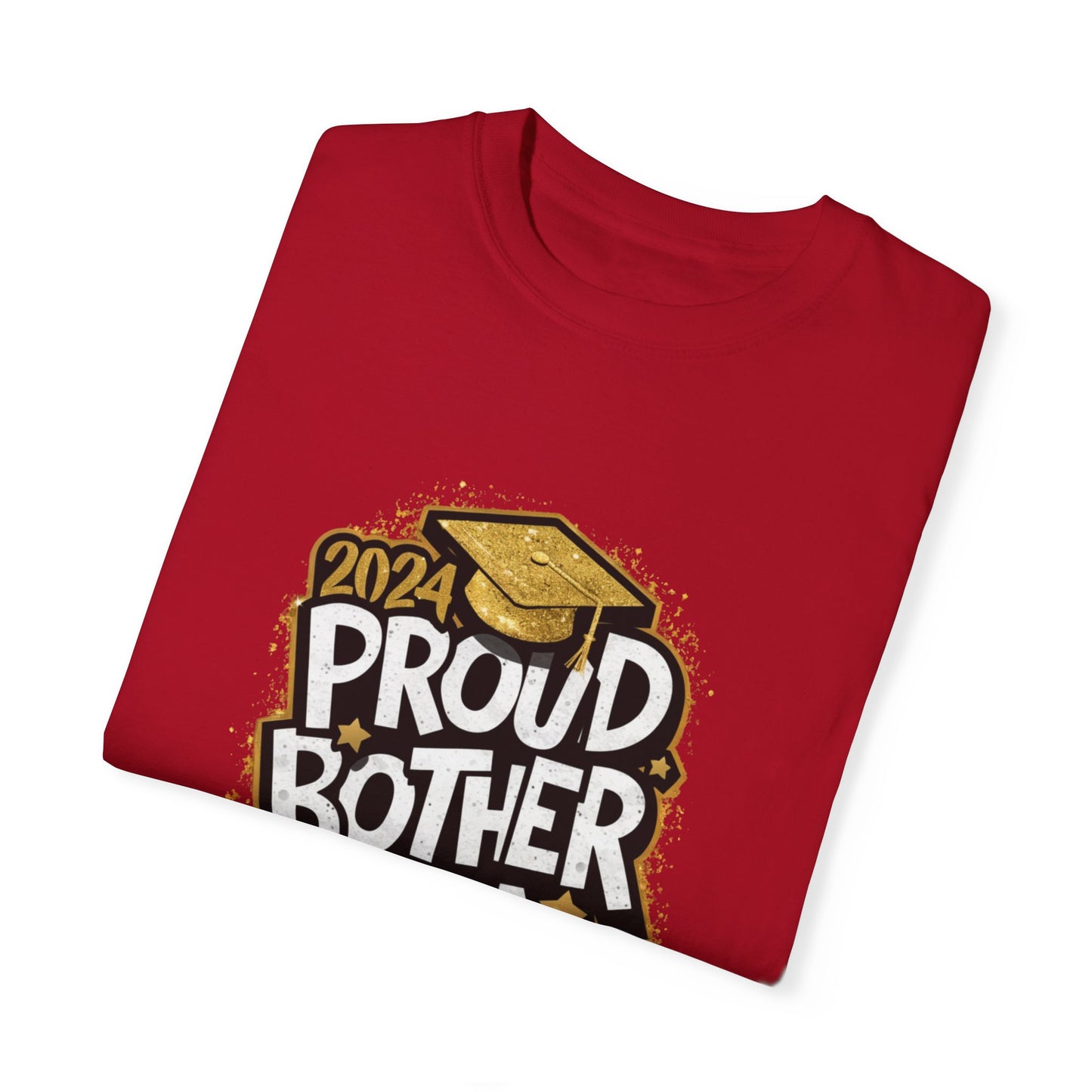 Proud Brother of a 2024 Graduate Unisex Garment-dyed T-shirt Cotton Funny Humorous Graphic Soft Premium Unisex Men Women Red T-shirt Birthday Gift-20