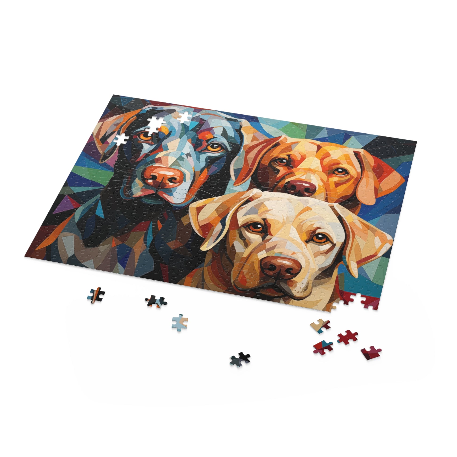 Vibrant Abstract Labrador Dog Retriever Jigsaw Puzzle for Boys, Girls, Kids Adult Birthday Business Jigsaw Puzzle Gift for Him Funny Humorous Indoor Outdoor Game Gift For Her Online-5