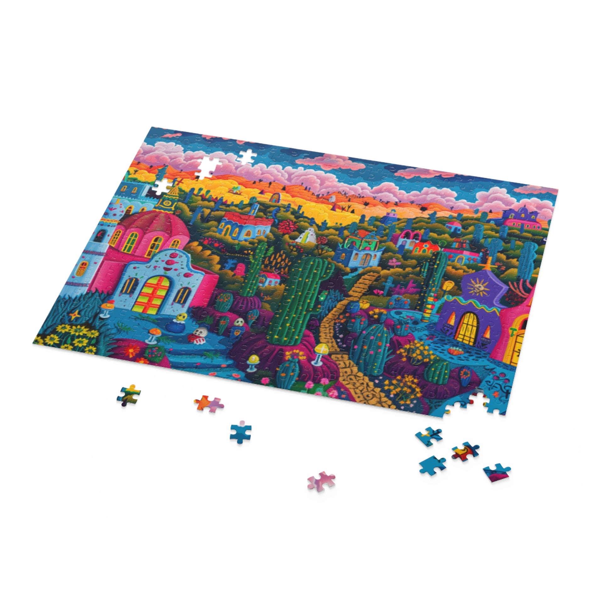 Mexican Art Day of the Dead Día de Muertos Jigsaw Puzzle Adult Birthday Business Jigsaw Puzzle Gift for Him Funny Humorous Indoor Outdoor Game Gift For Her Online-5