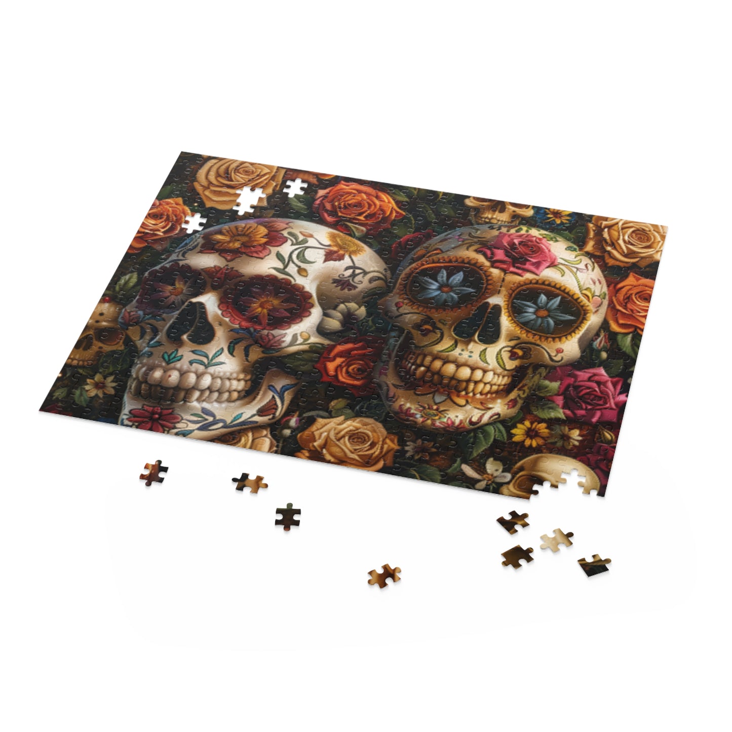 Mexican Art Day of the Dead Día de Muertos Jigsaw Puzzle Adult Birthday Business Jigsaw Puzzle Gift for Him Funny Humorous Indoor Outdoor Game Gift For Her Online-5