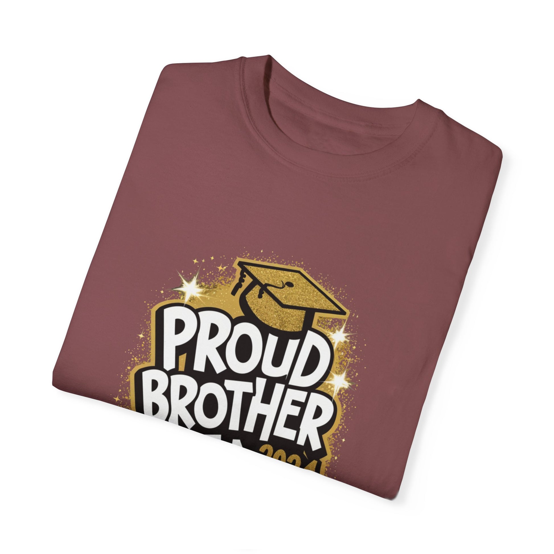 Proud Brother of a 2024 Graduate Unisex Garment-dyed T-shirt Cotton Funny Humorous Graphic Soft Premium Unisex Men Women Brick T-shirt Birthday Gift-29