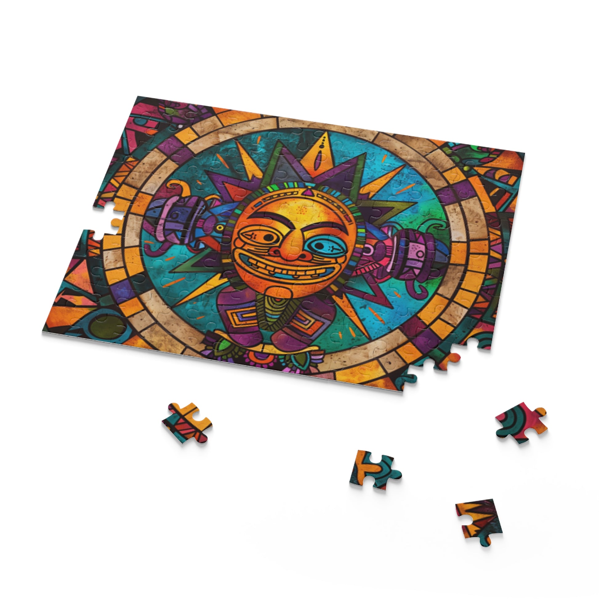 Mexican Art Men Retro Jigsaw Puzzle Adult Birthday Business Jigsaw Puzzle Gift for Him Funny Humorous Indoor Outdoor Game Gift For Her Online-7