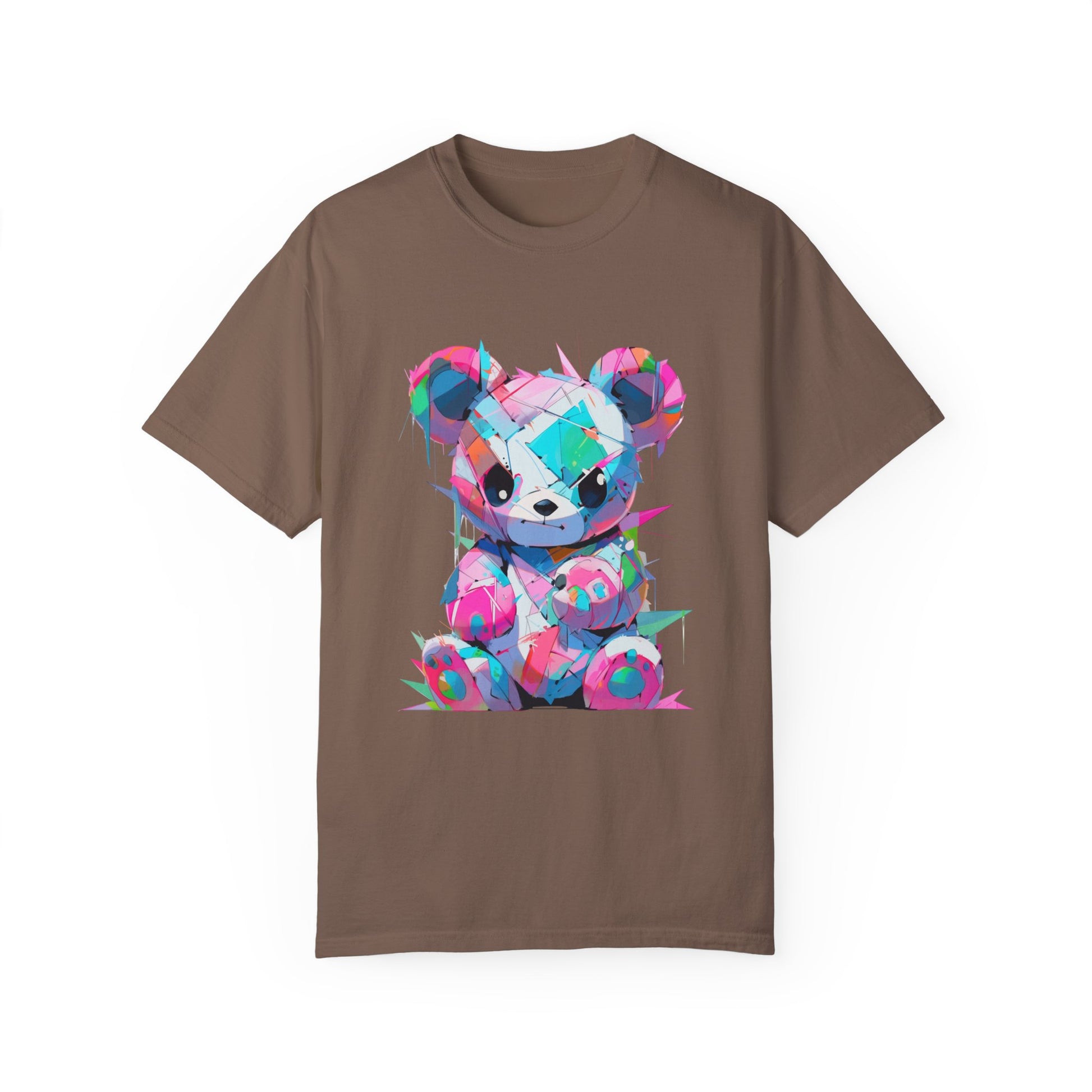 Hip Hop Teddy Bear Graphic Unisex Garment-dyed T-shirt Cotton Funny Humorous Graphic Soft Premium Unisex Men Women Espresso T-shirt Birthday Gift-15