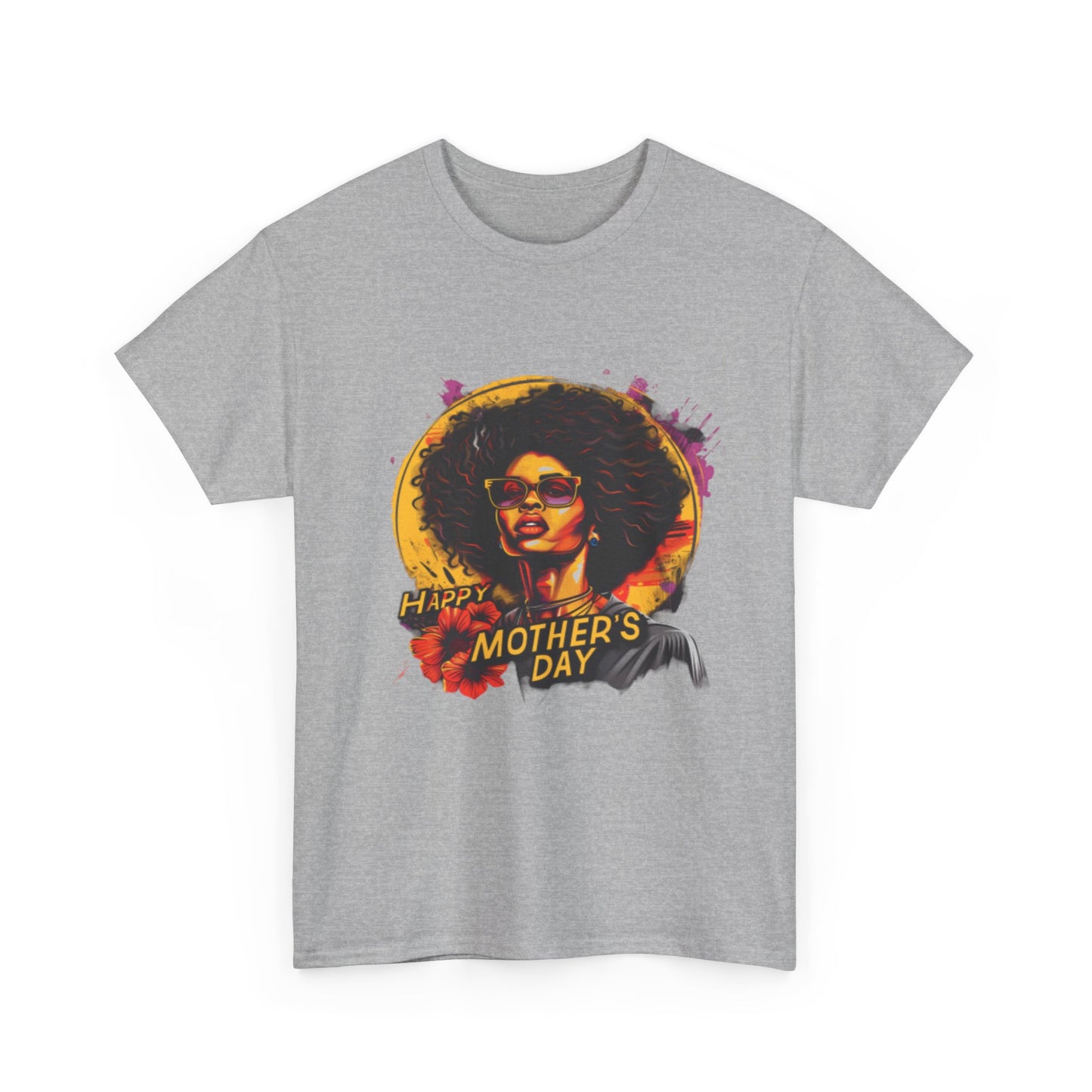 Happy Mother's Day African American Mom Graphic Unisex Heavy Cotton Tee Cotton Funny Humorous Graphic Soft Premium Unisex Men Women Sport Grey T-shirt Birthday Gift-39