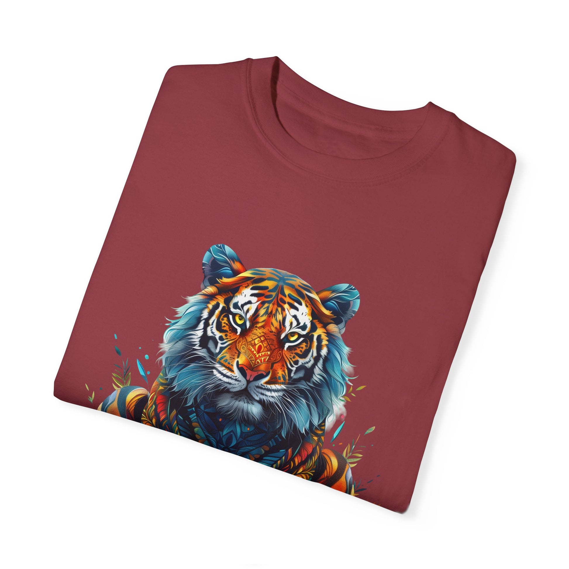 Lion Head Cool Graphic Design Novelty Unisex Garment-dyed T-shirt Cotton Funny Humorous Graphic Soft Premium Unisex Men Women Chili T-shirt Birthday Gift-35