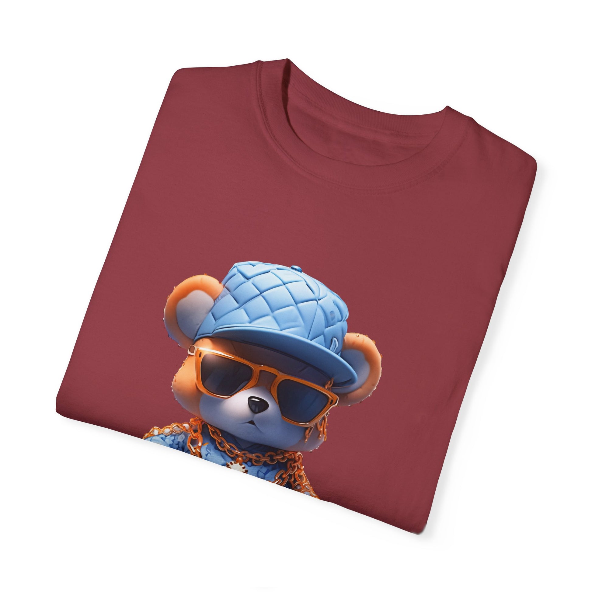 Hip Hop Teddy Bear Graphic Unisex Garment-dyed T-shirt Cotton Funny Humorous Graphic Soft Premium Unisex Men Women Chili T-shirt Birthday Gift-35