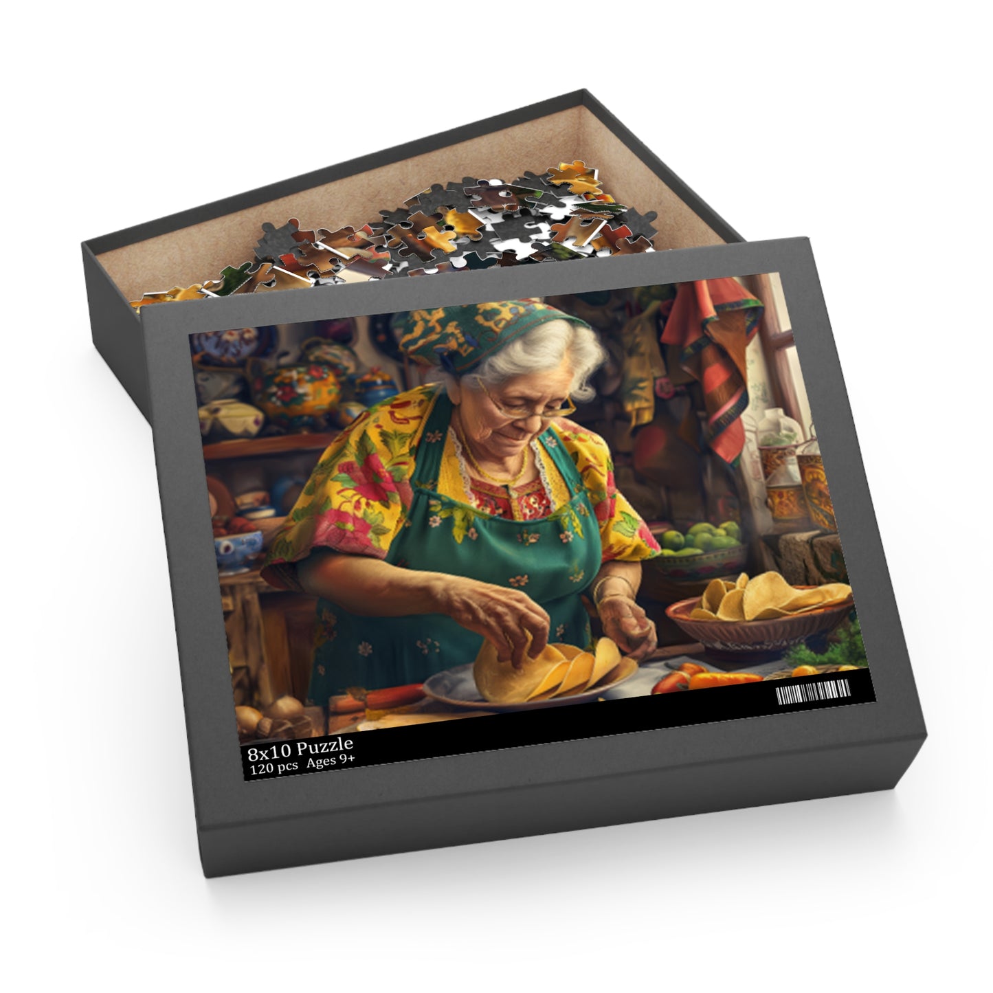 Mexican Art Old Women Kitchen Retro Jigsaw Puzzle Adult Birthday Business Jigsaw Puzzle Gift for Him Funny Humorous Indoor Outdoor Game Gift For Her Online-6