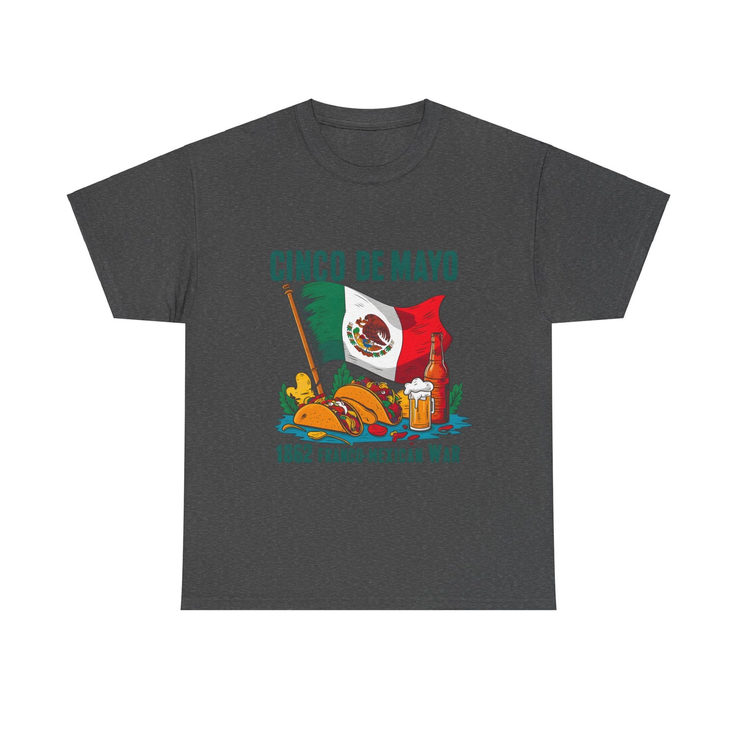 Cinco De Mayo Mexican Independence Day Graphic Unisex Heavy Cotton Tee Cotton Funny Humorous Graphic Soft Premium Unisex Men Women Dark Heather T-shirt Birthday Gift-4