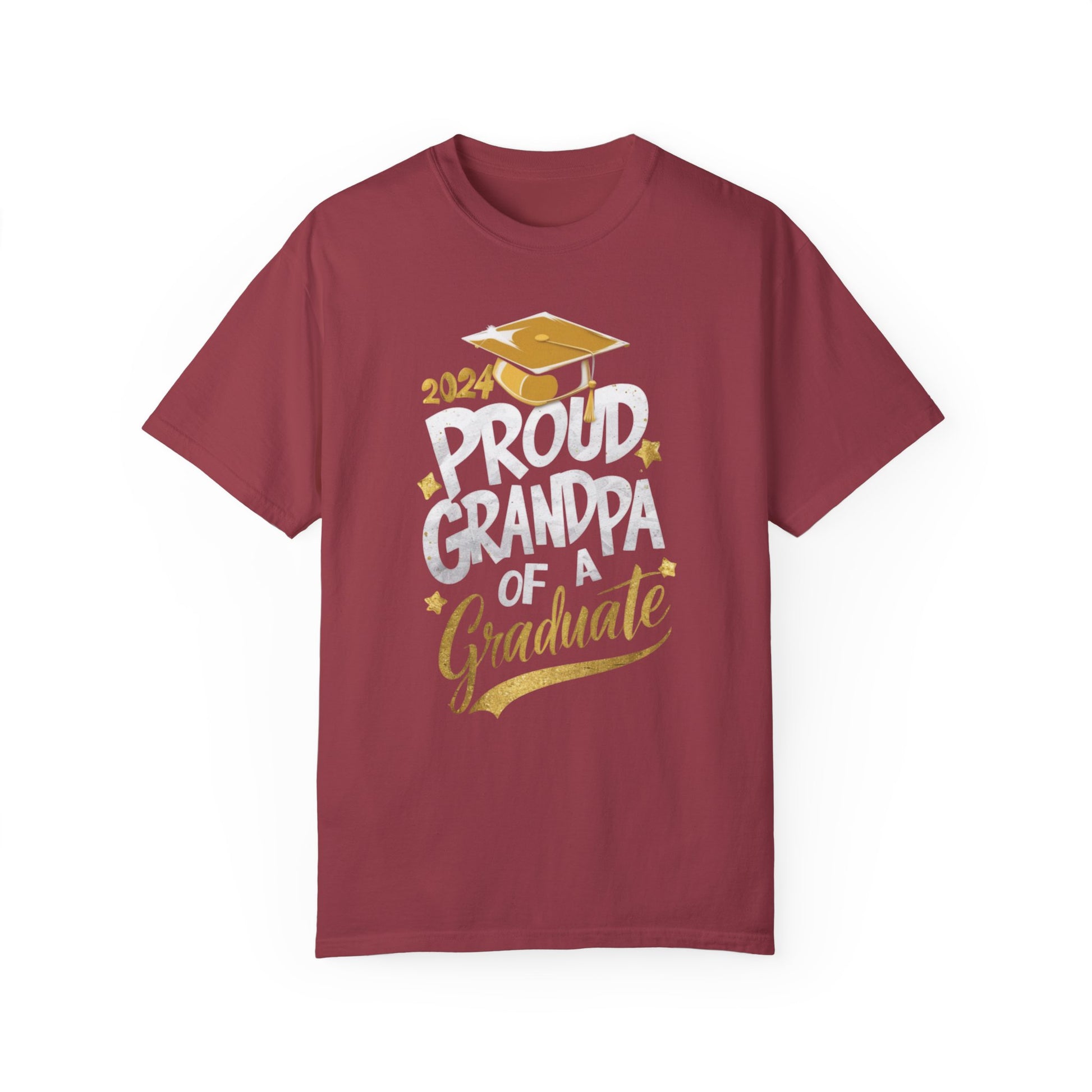 Proud Grandpa of a 2024 Graduate Unisex Garment-dyed T-shirt Cotton Funny Humorous Graphic Soft Premium Unisex Men Women Chili T-shirt Birthday Gift-7