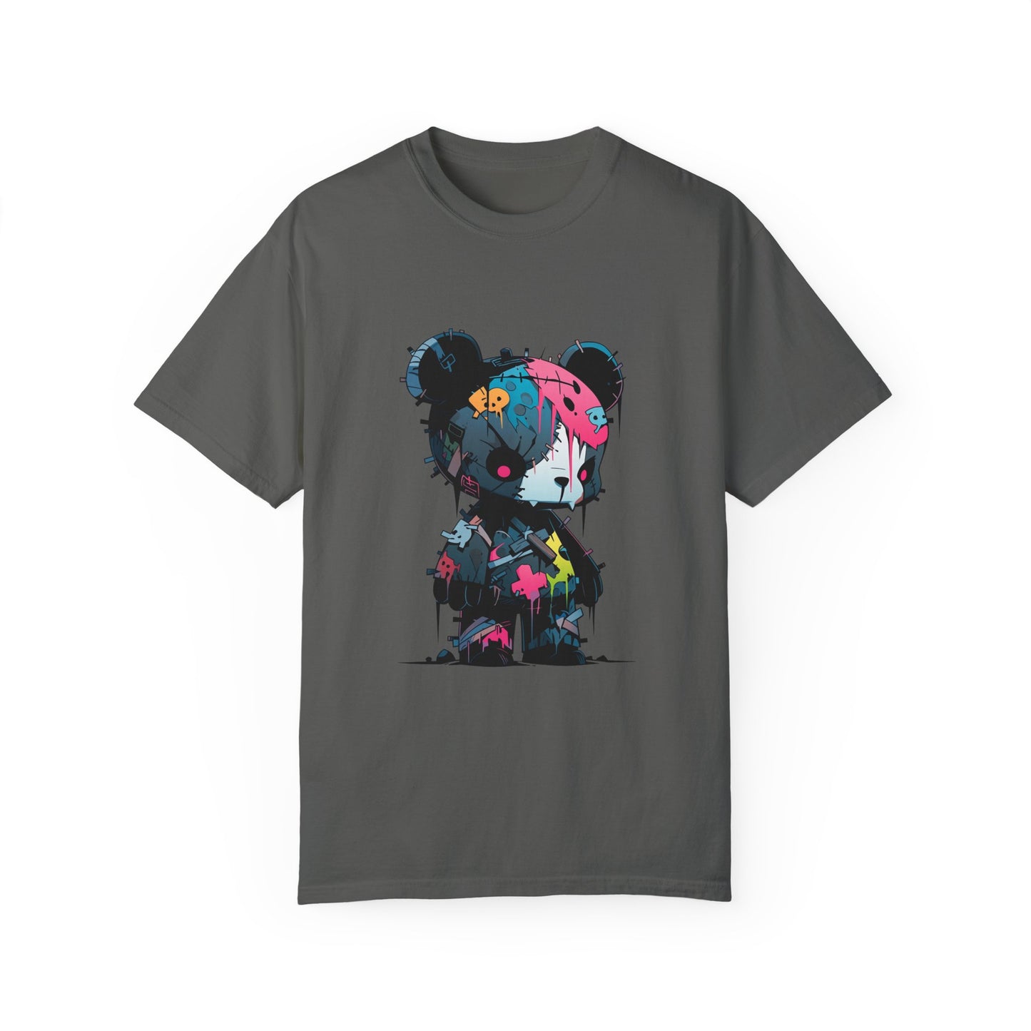 Hip Hop Teddy Bear Graphic Unisex Garment-dyed T-shirt Cotton Funny Humorous Graphic Soft Premium Unisex Men Women Pepper T-shirt Birthday Gift-12
