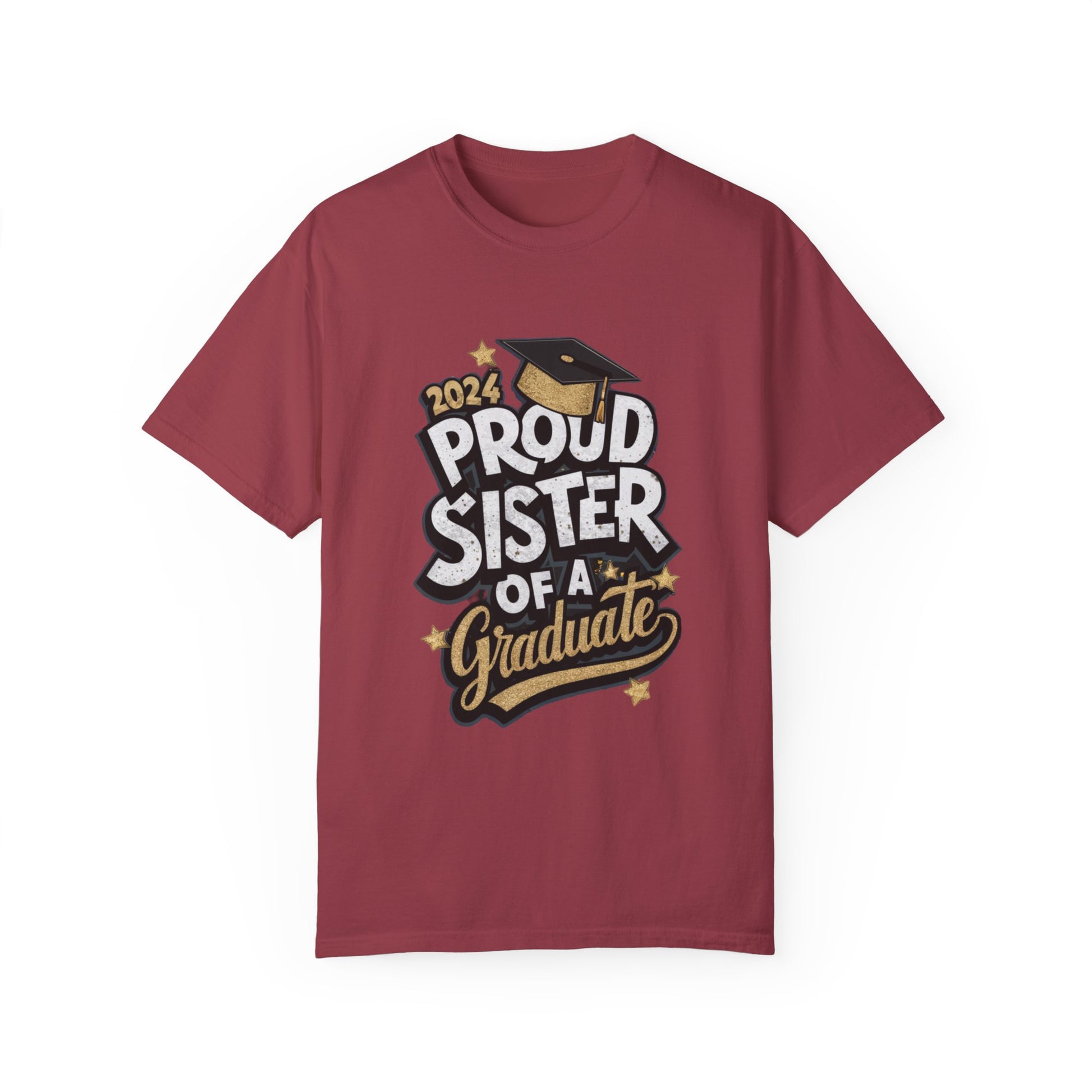 Proud Sister of a 2024 Graduate Unisex Garment-dyed T-shirt Cotton Funny Humorous Graphic Soft Premium Unisex Men Women Chili T-shirt Birthday Gift-7