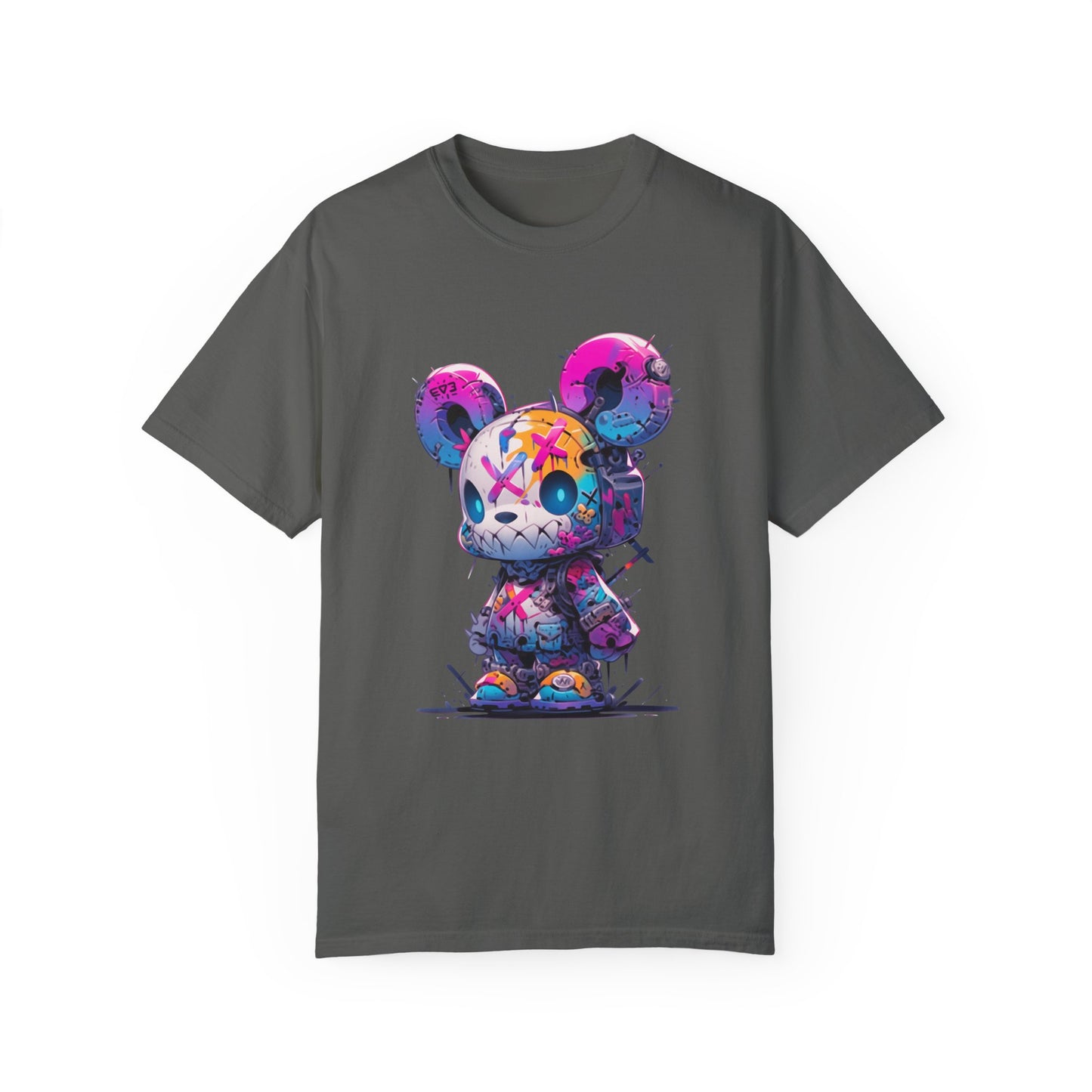 Hip Hop Teddy Bear Graphic Unisex Garment-dyed T-shirt Cotton Funny Humorous Graphic Soft Premium Unisex Men Women Pepper T-shirt Birthday Gift-12