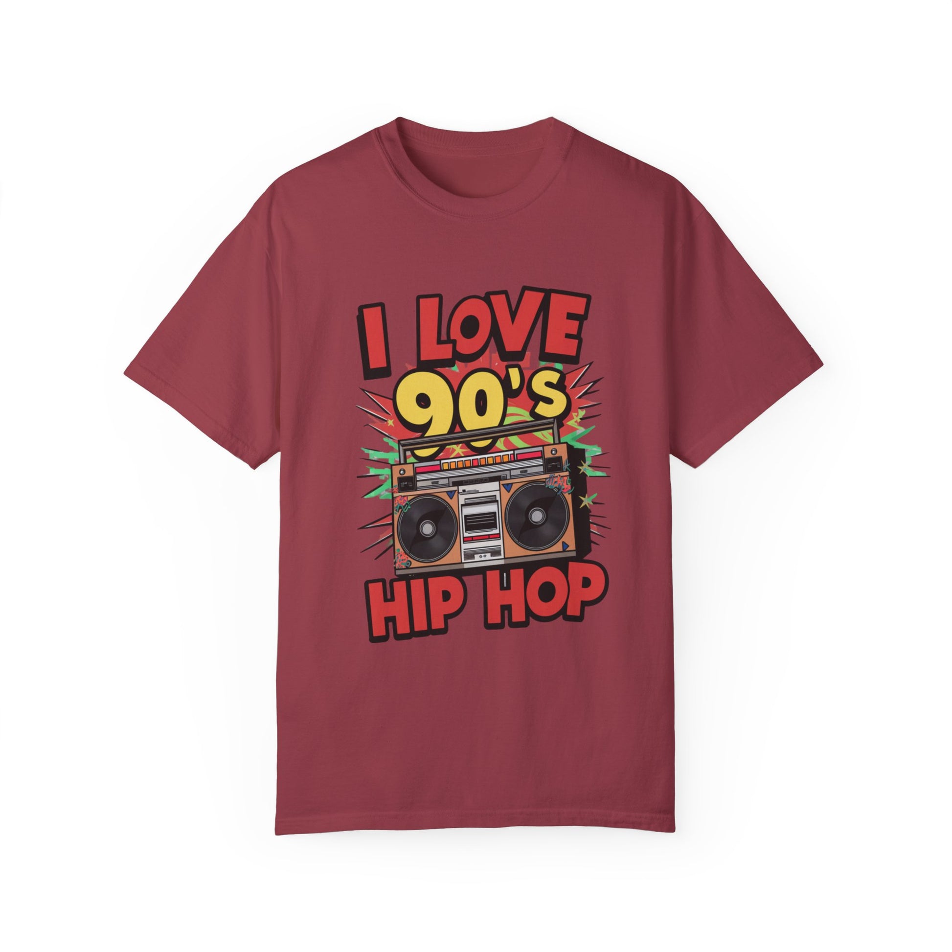 I Love 90's Hip Hop Graphic Unisex Garment-dyed T-shirt Cotton Funny Humorous Graphic Soft Premium Unisex Men Women Chili T-shirt Birthday Gift-7